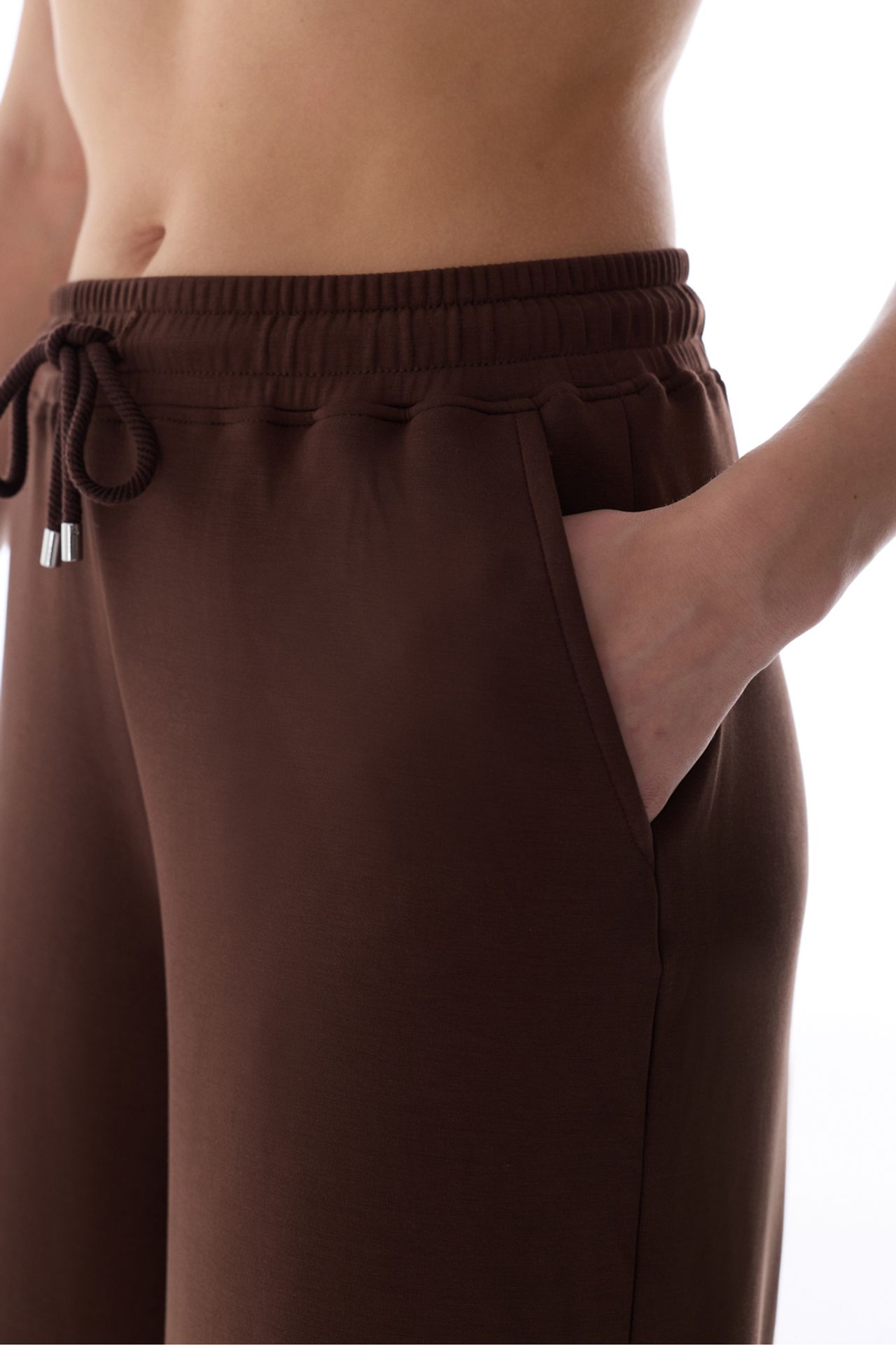 PENTI Mid-waist Oversized Knit Culotte Shorts 4
