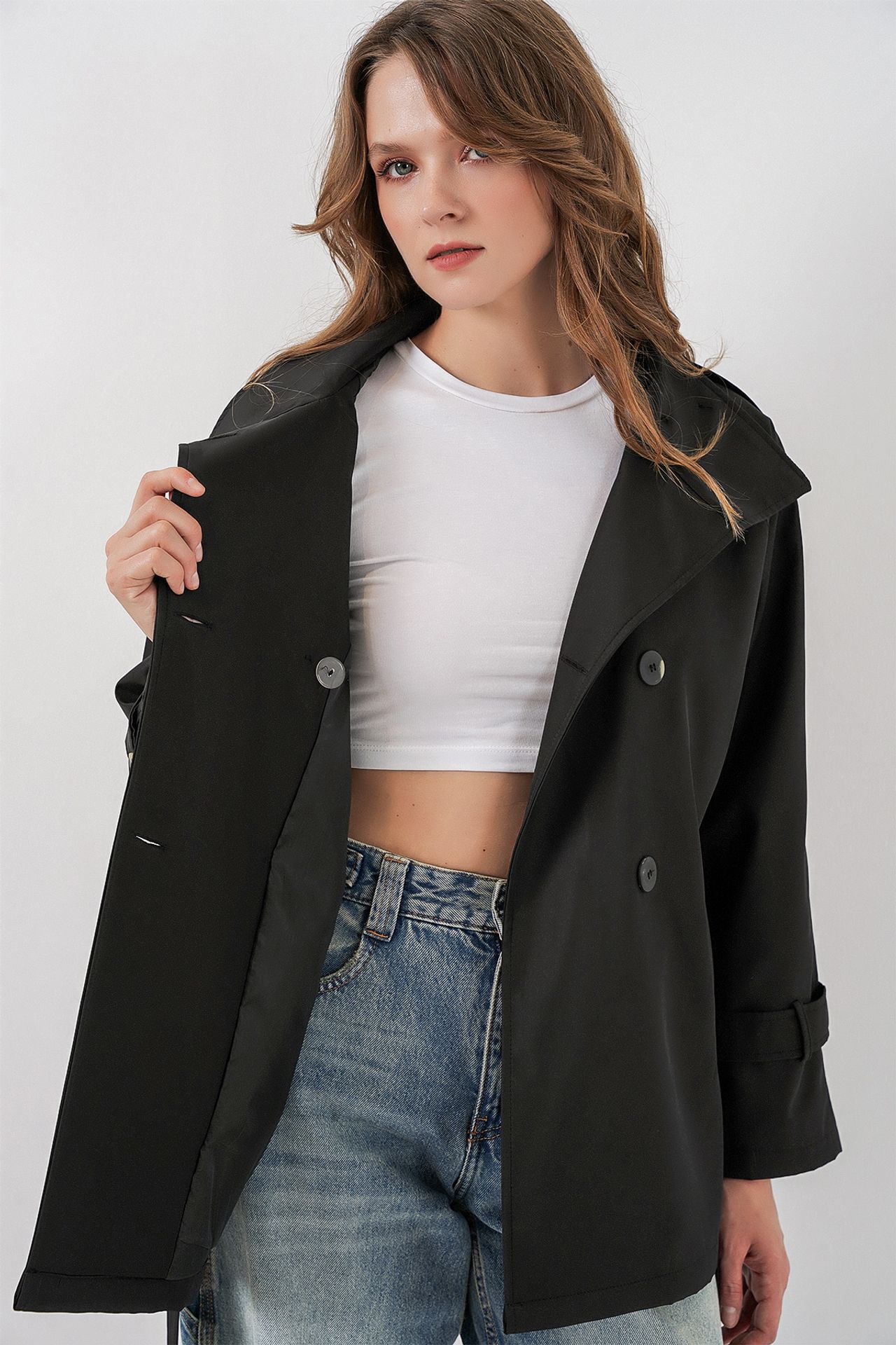 BDART Regular Fit Trench Coat with Jacket Collar 5