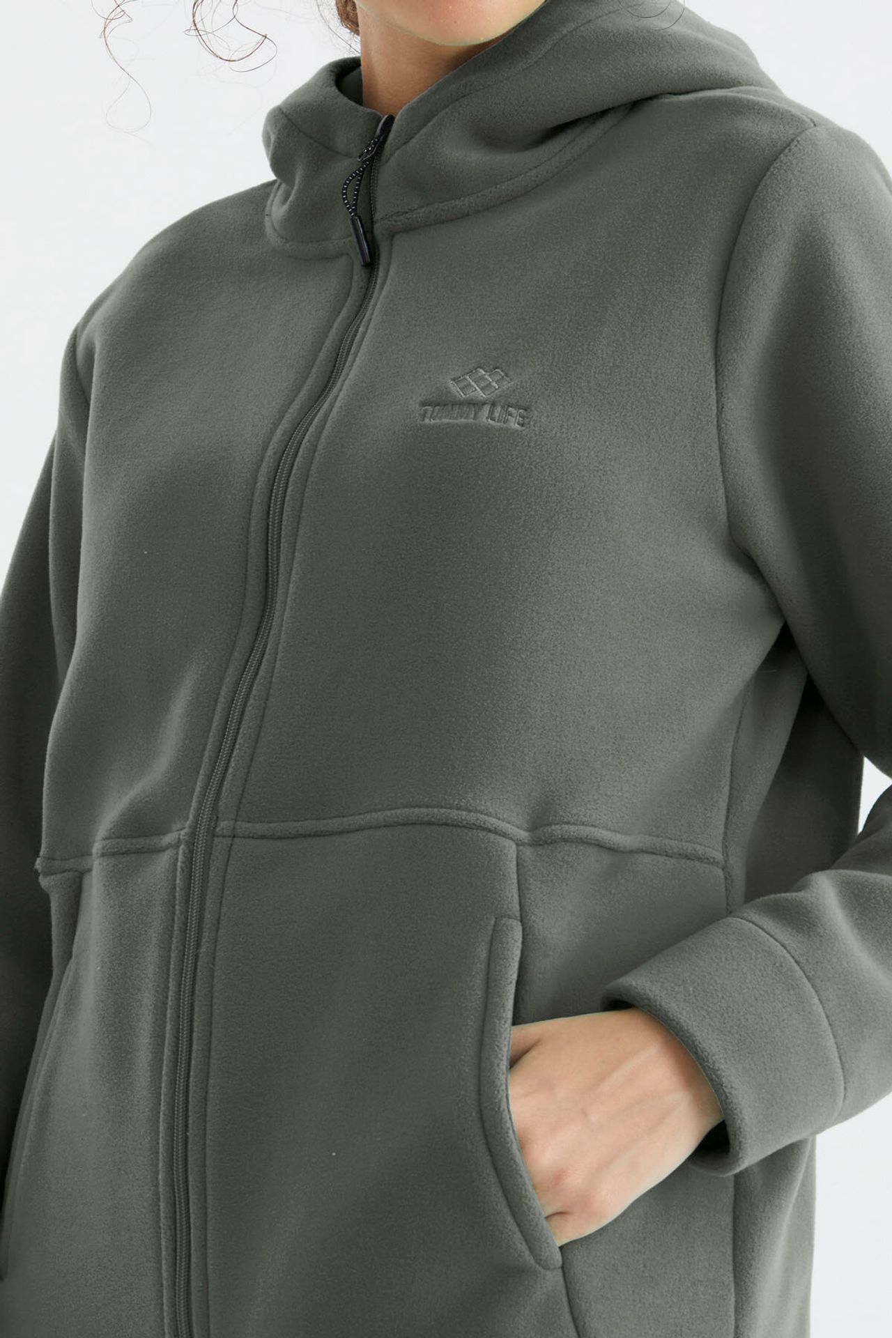 TOMMY Women's Hooded Zip Sweatshirt 5