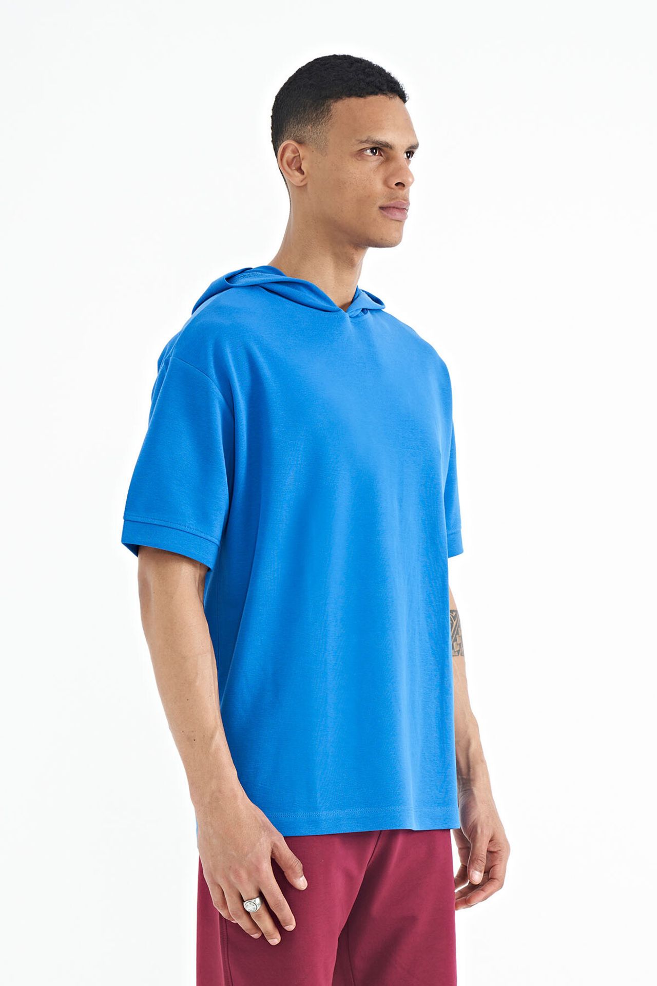 TOMMY Oversized Hooded Short-sleeve T-shirt 4