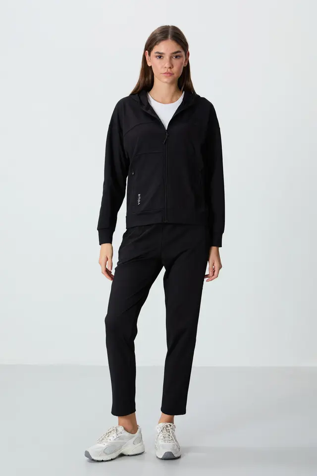 TOMMY Women’s Hooded Zip Sweatshirt And Pants Set