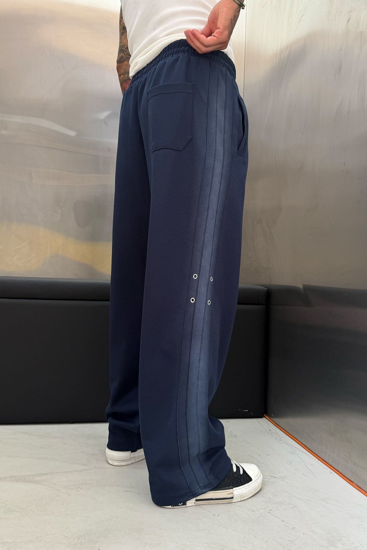 NOMARC Geniş Paça Elastik Belli Jogger Pantolon 3