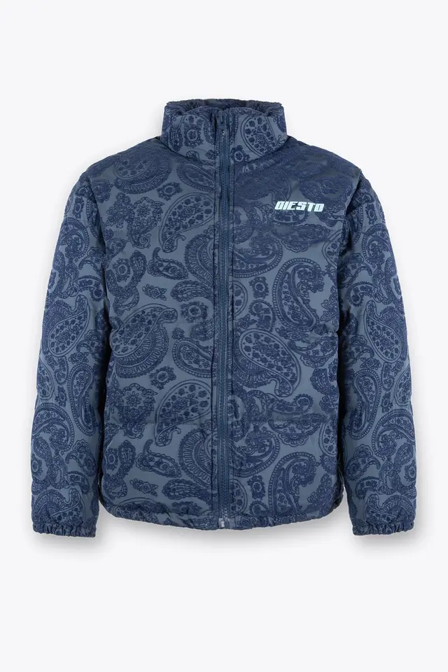 GIESTO Men's Paisley Puffer Jacket
