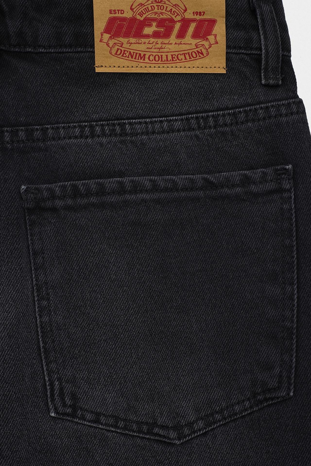 GIESTO Düz Paça Regular Kesim Kot Pantolon 3