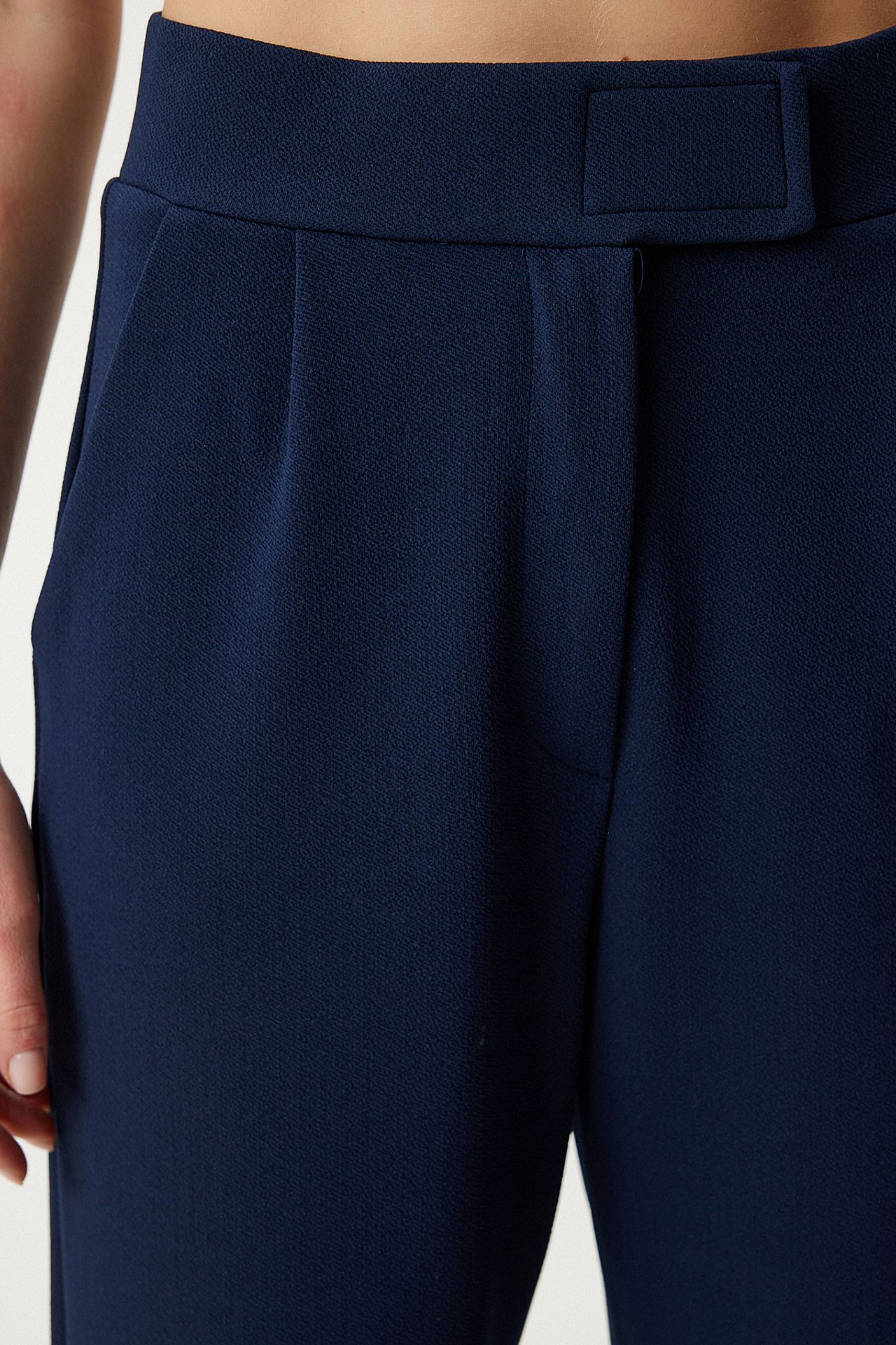 ISTANBUL High Waist Textured Palazzo Pants 3