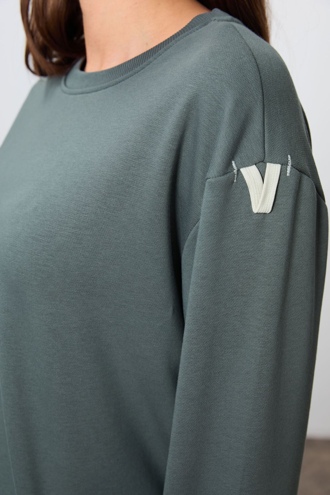 TOMMY Oversized Ribbed Sweatshirt And Pants Set 4