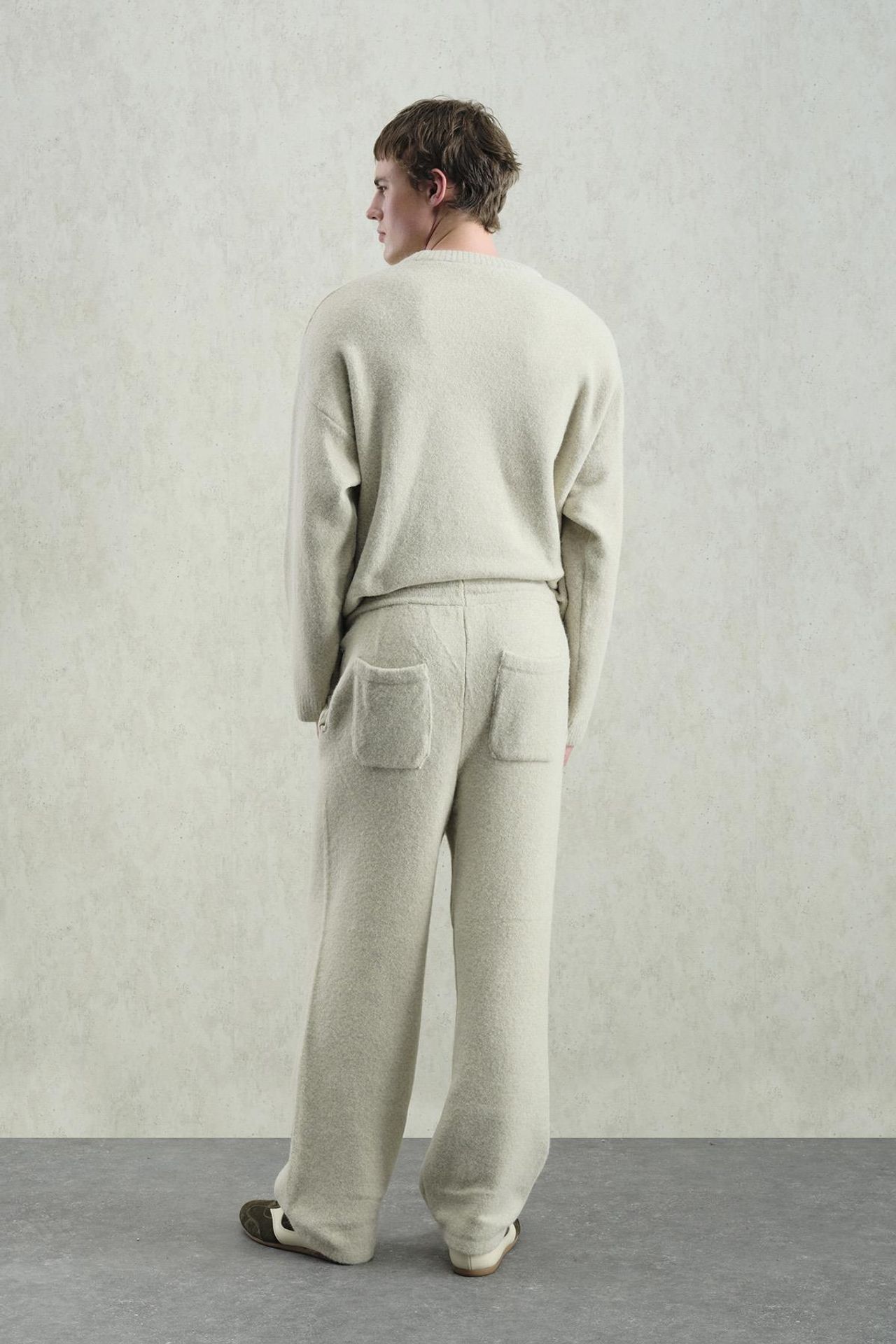 GIESTO Relaxed Fit Knit Pants with Drawstring Waist 2