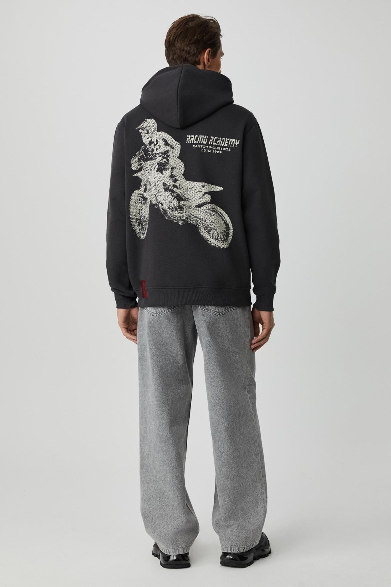GRIMELANGE Baskılı Kapüşonlu Oversize Sweatshirt 6
