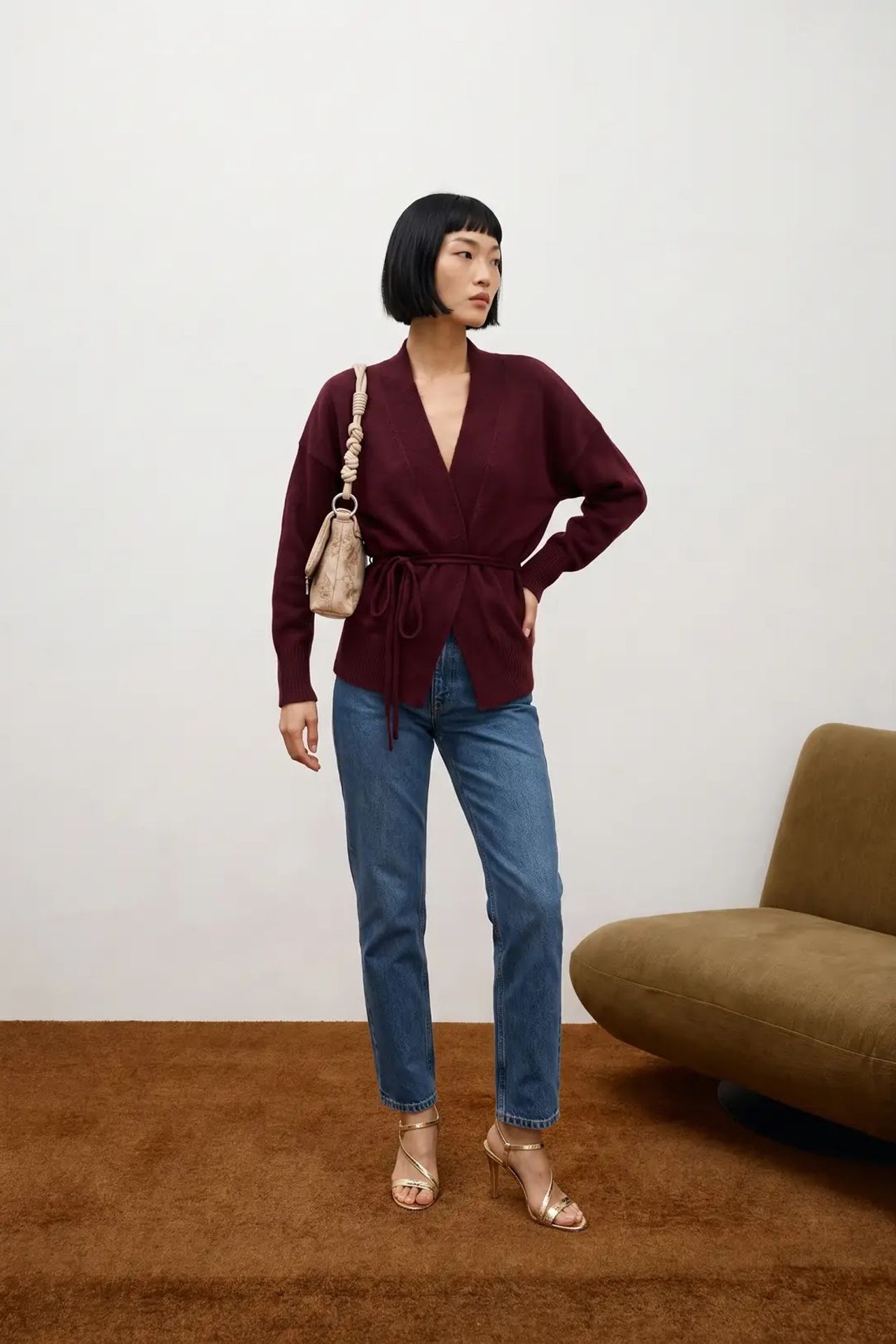 MY FASHION Normal Kesim Açık Ön Örgü Hırka 3