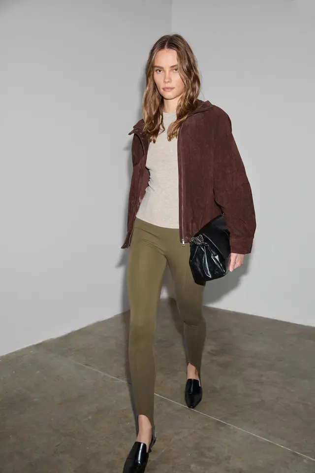 GRIMELANGE High Waist Skinny Ankle Pants