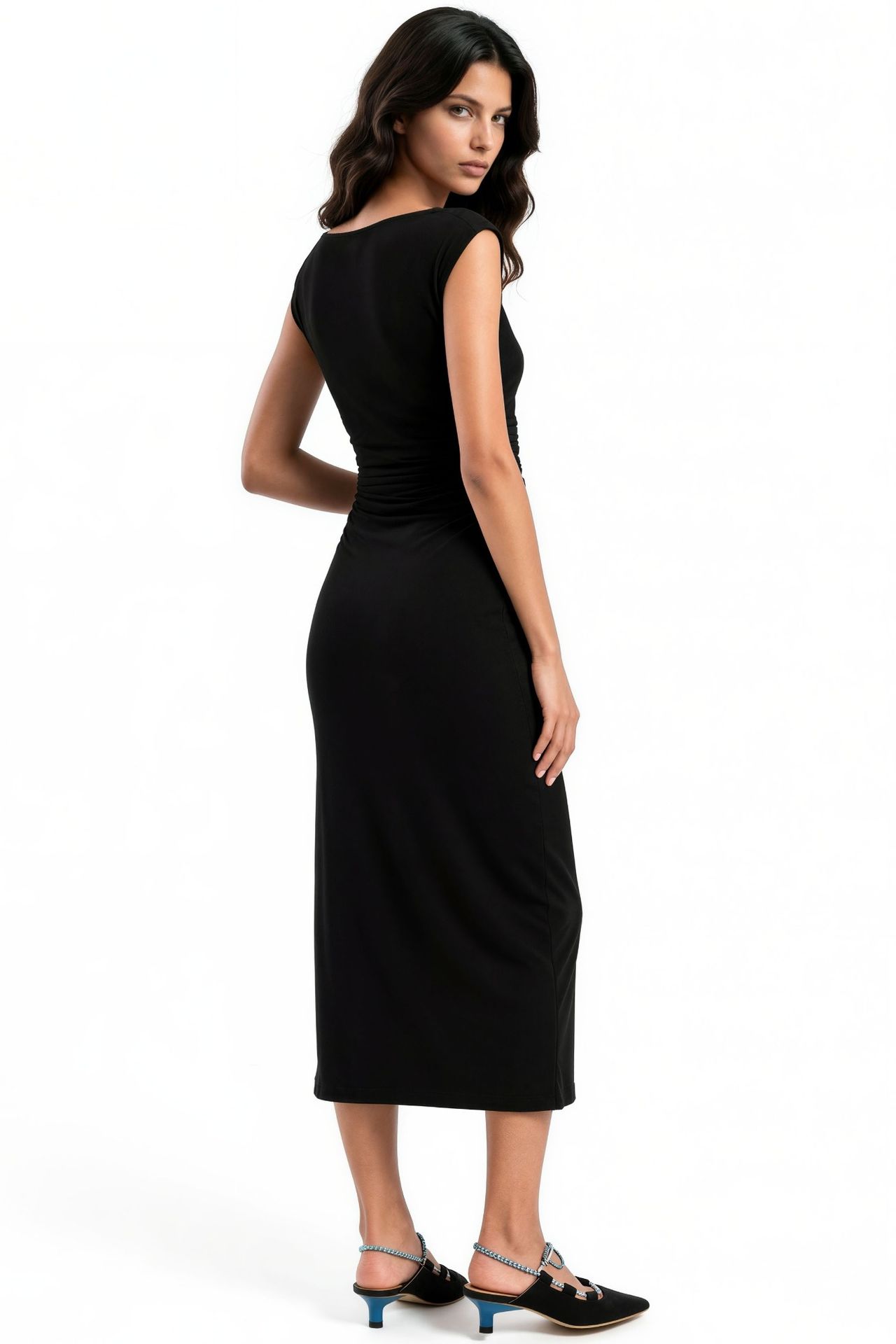 BUSEM Women’s Polyamide Elastane Midi Dress 4
