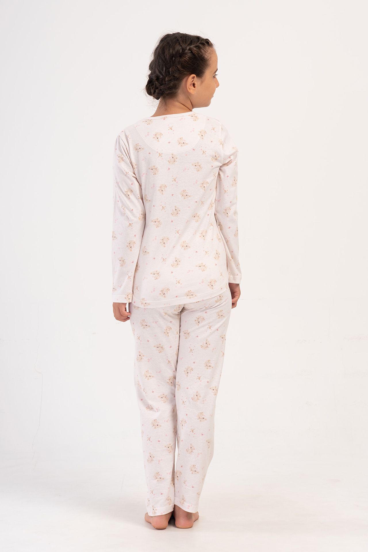 YAKE Baskılı İki Parçalı Pijama Takımı 4