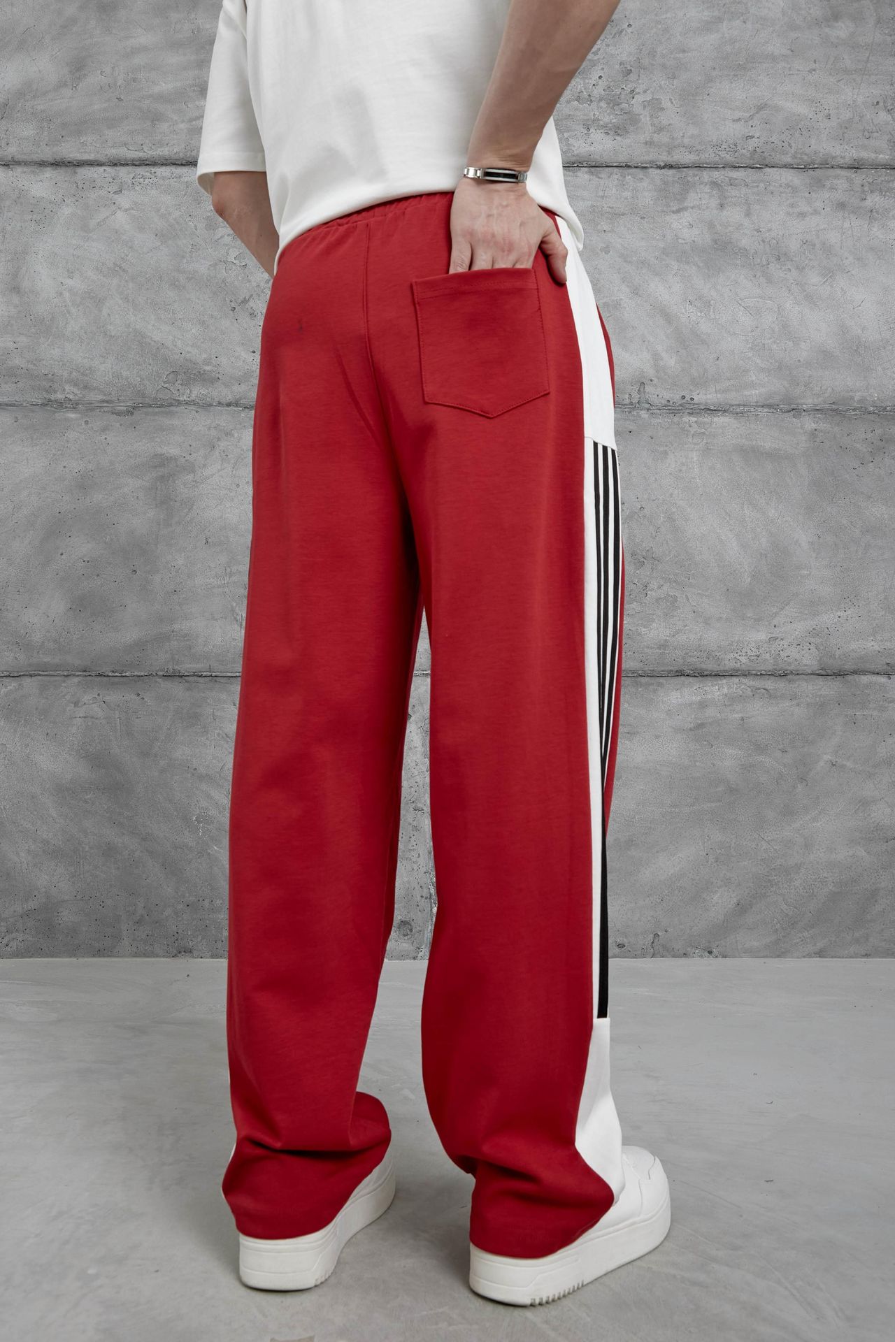 NOMARC Çizgili Normal Düz Paça Jogging Pantolon 5