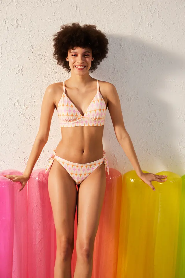 PENTI Gina Patterned Brazilian Bikini Bottom