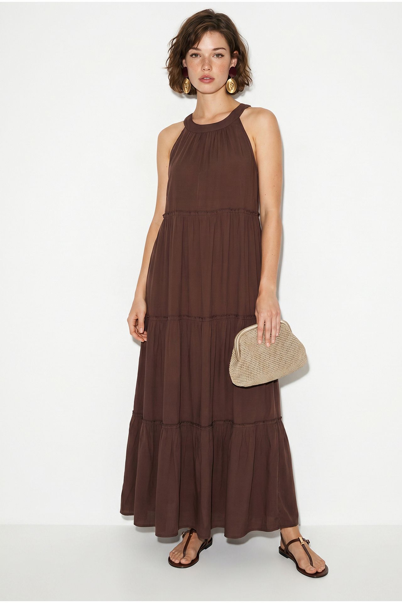 LUCCI Women’s Halter Maxi Dress 2