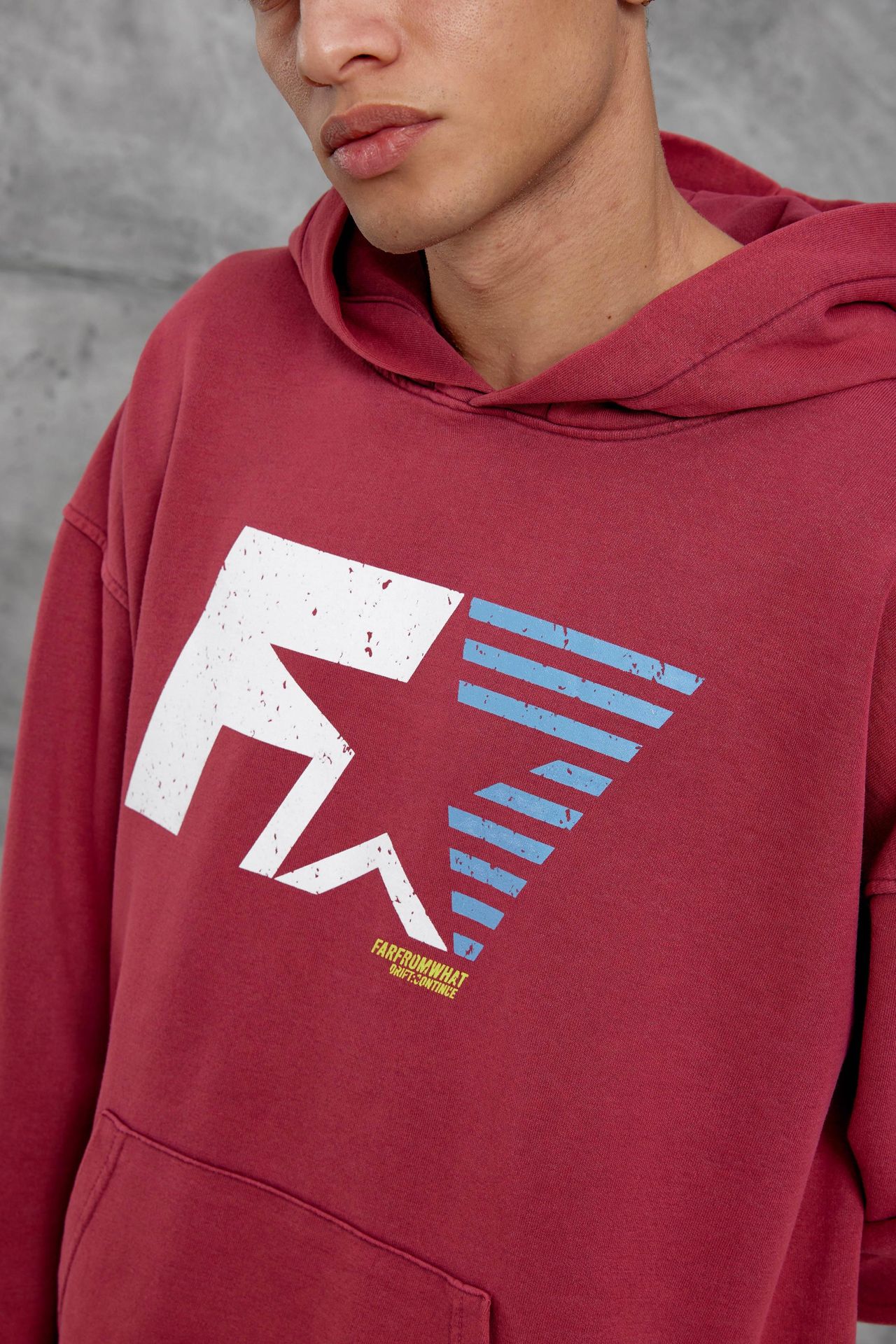 NOMARC Bol Kesim Kapüşonlu Logolu Sweatshirt 2