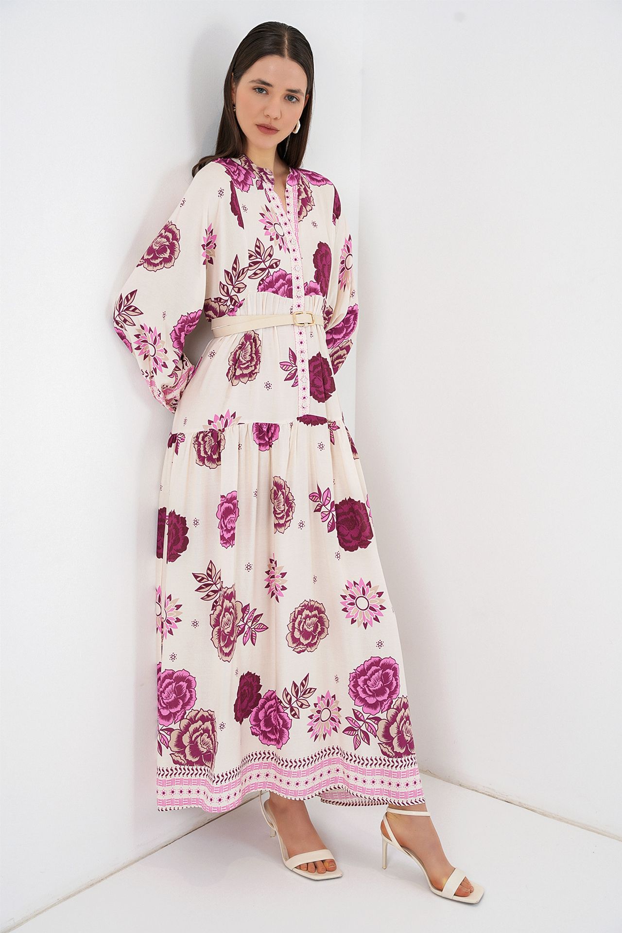 BDART Patterned V-Neck Maxi Dress 2