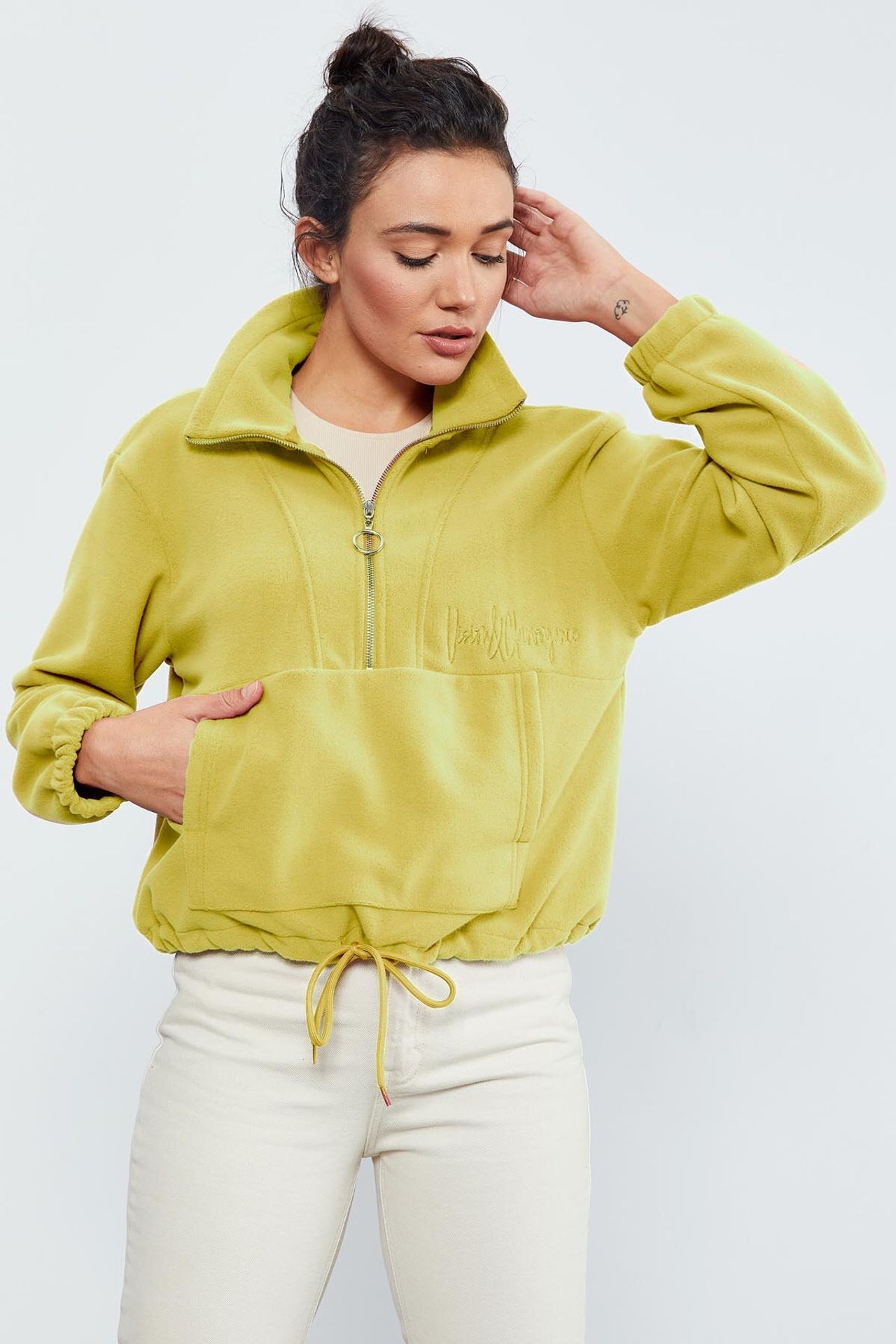 TOMMY Oversized Half-zip Plush Sweatshirt 3
