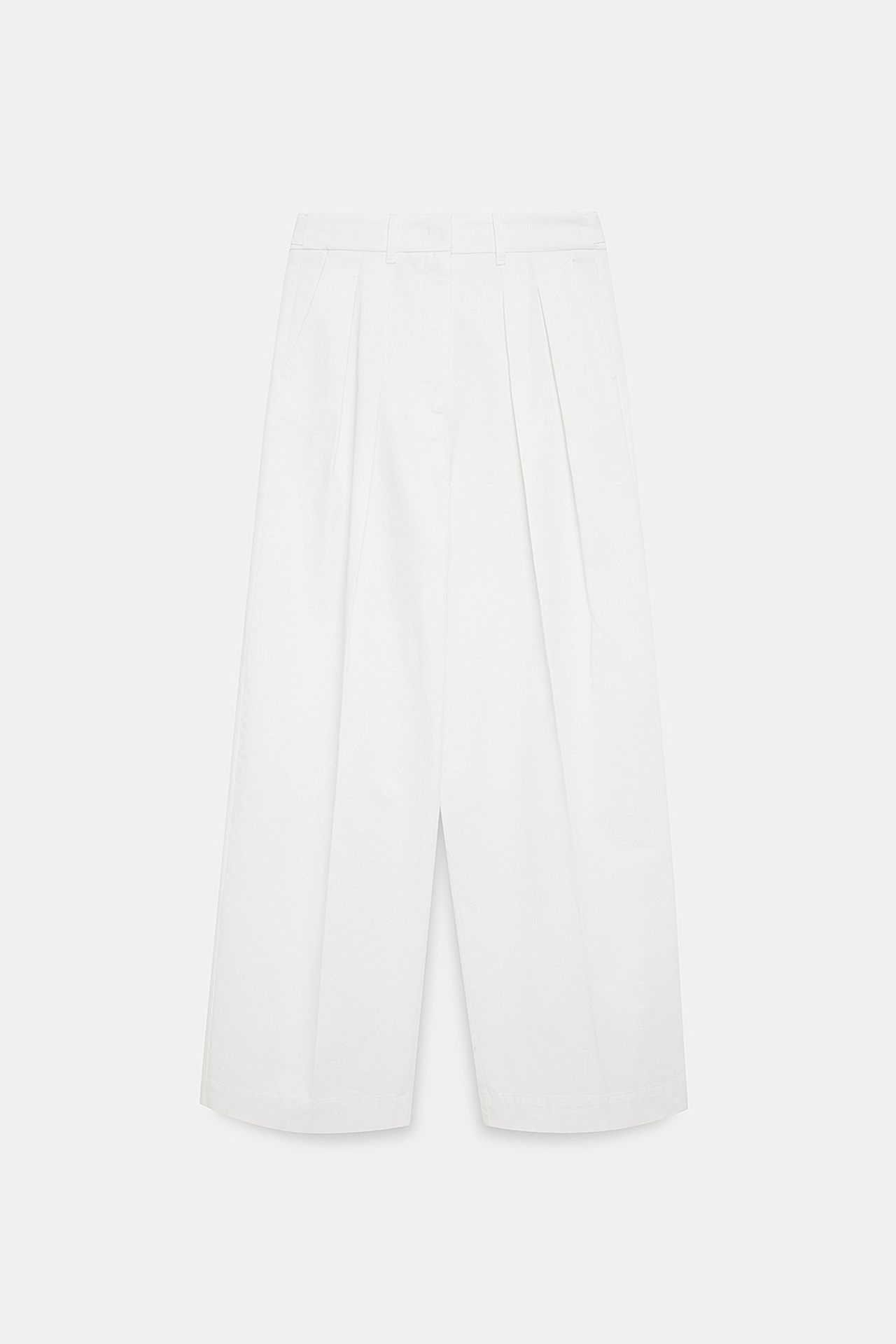 DILVIN Women's High-Waist Pleated Wide-Leg Trousers 5