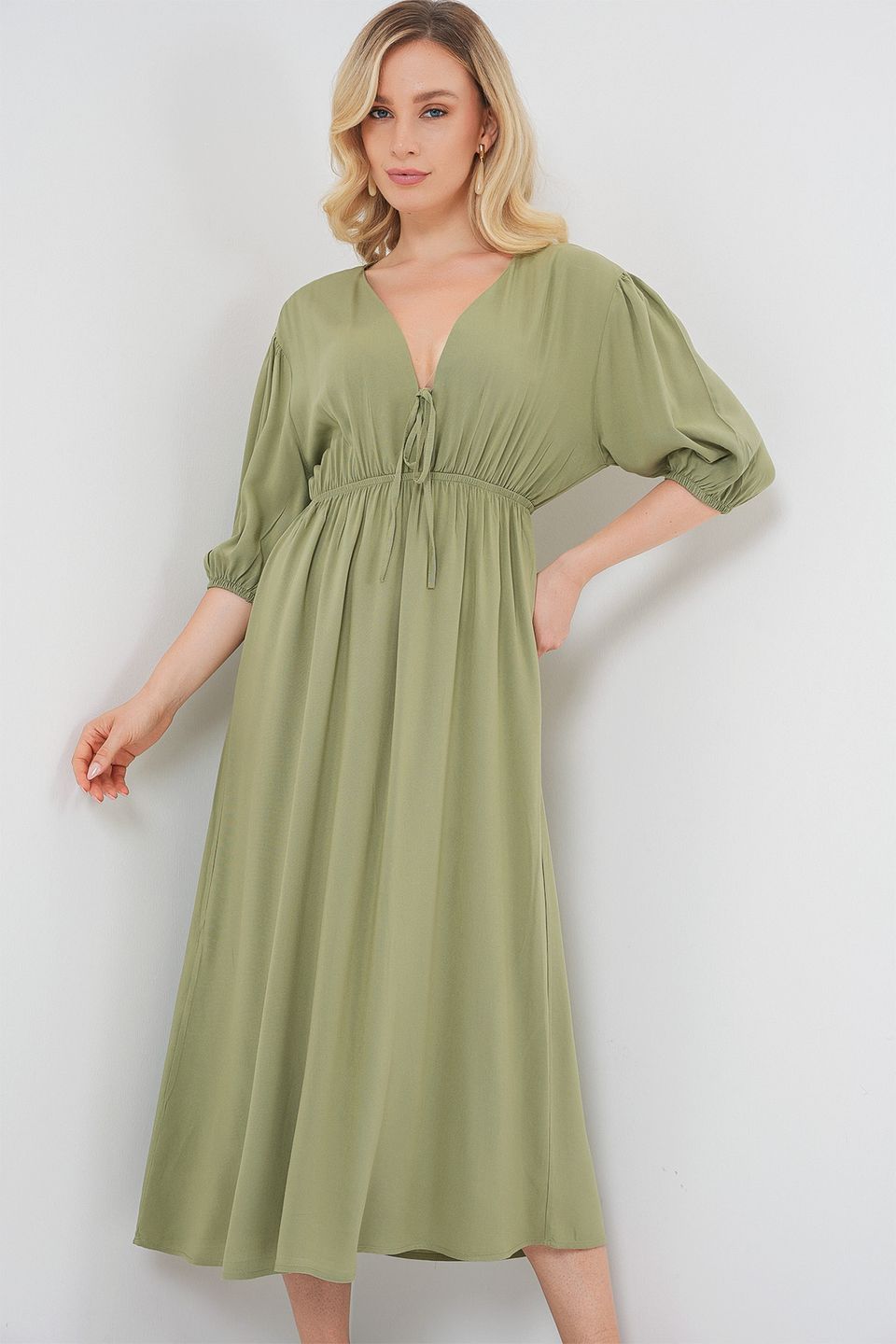 sacramento green dress Sage Green A Line Satin Keyhole Long Corset Prom Dress with Slit