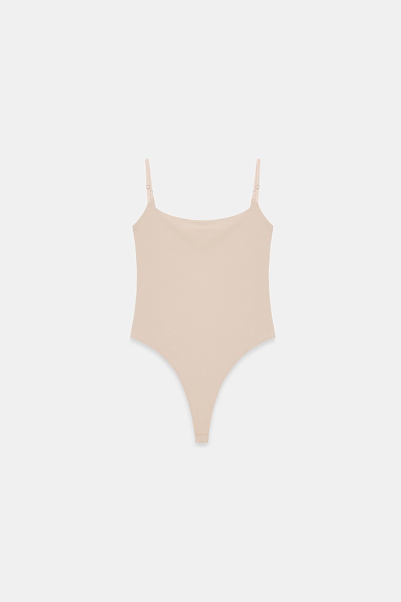 DILVIN Sleeveless Square-neck Nylon Bodysuit