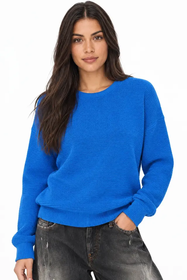 MIXRAY Boat Neck Relaxed Fit Sweater