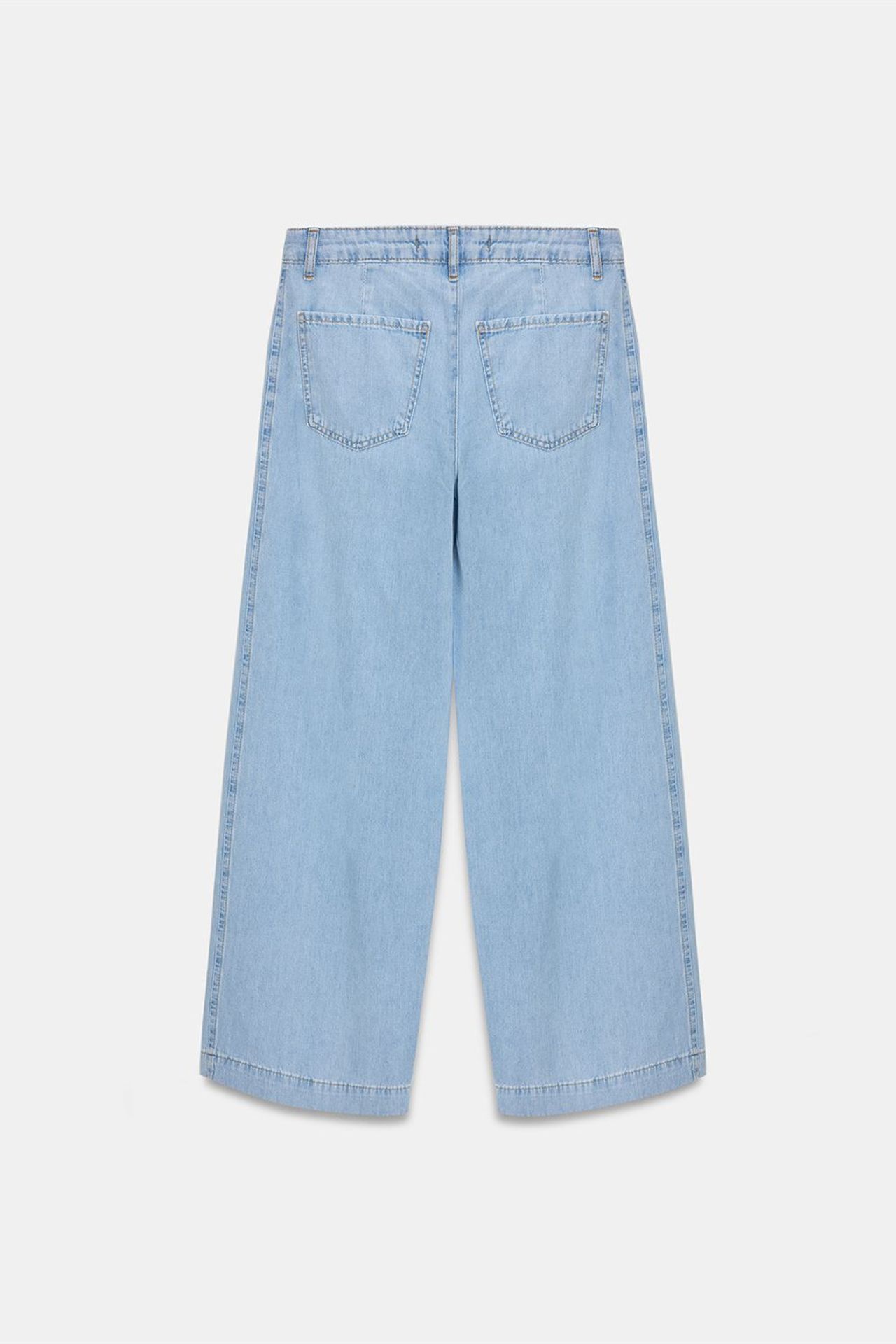 DILVIN High-Waist Wide-Leg Cotton Denim Jeans 6