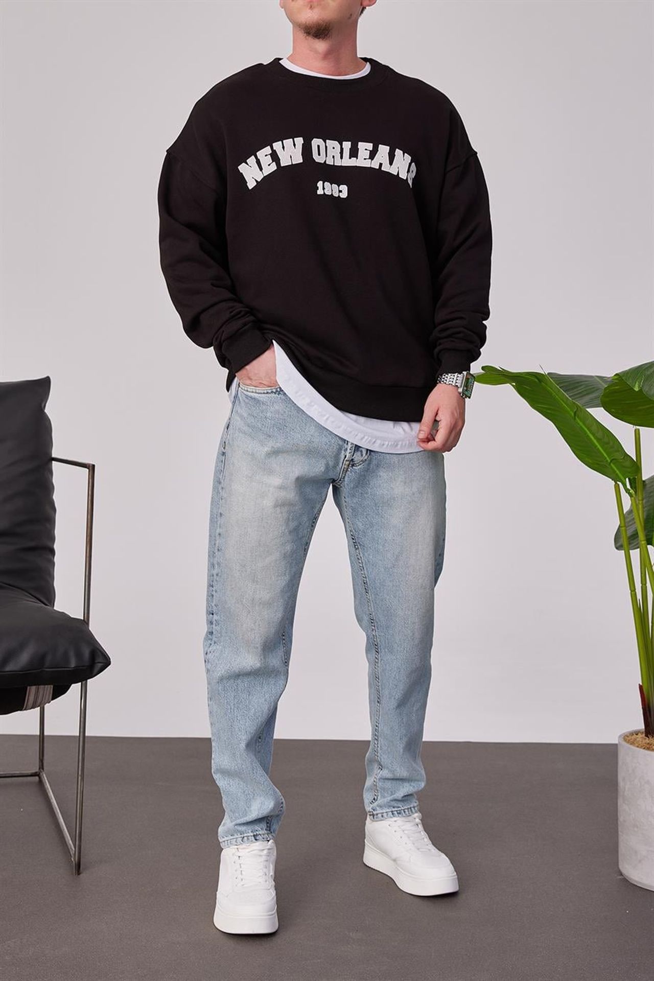 NOMARC Bisiklet Yaka Uzun Kollu Sweatshirt 3