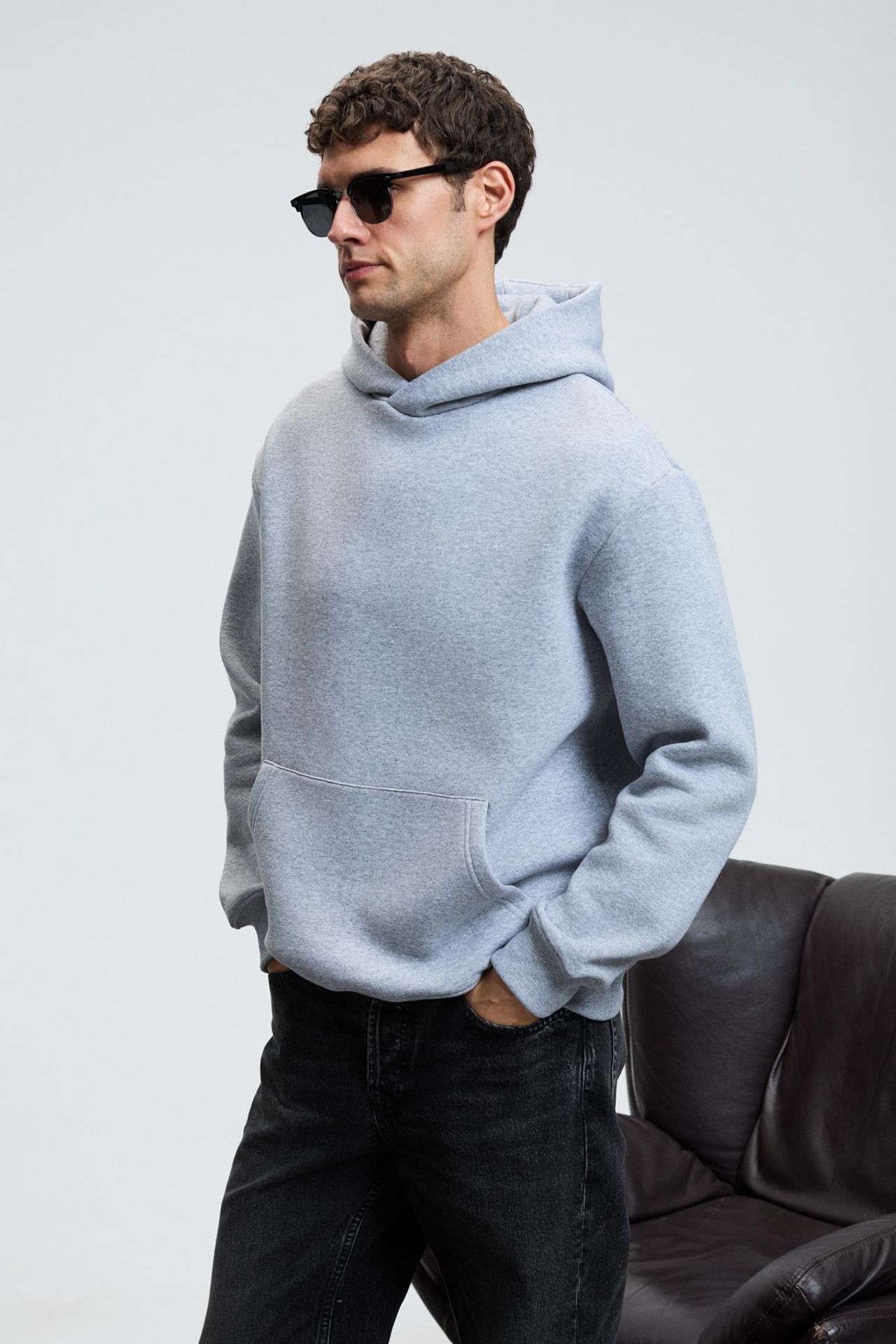 GRIMELANGE Geniş Kesimli Kapüşonlu Cepli Sweatshirt 4
