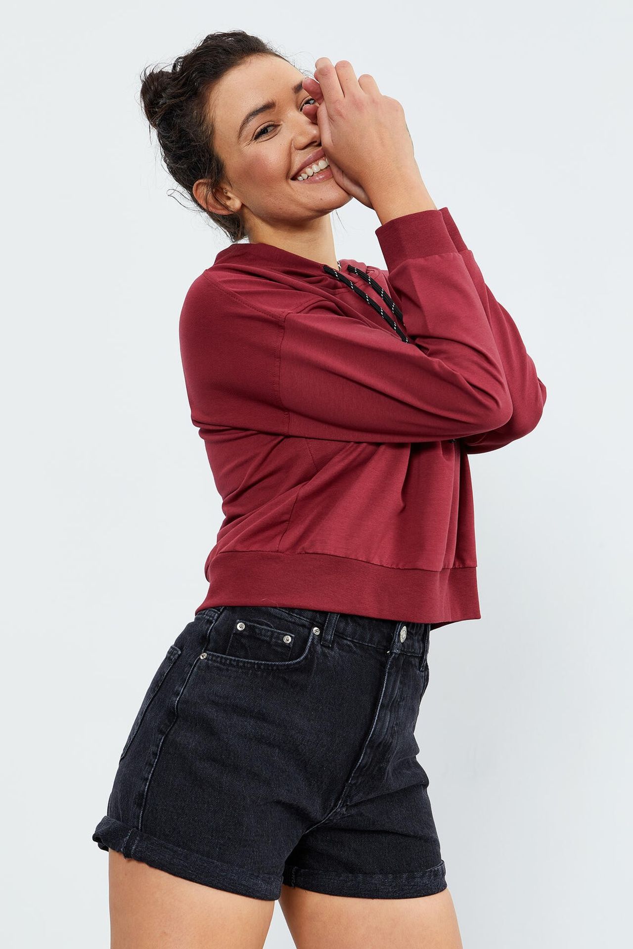 TOMMY Relaxed Hooded Sweatshirt With Tie Detail 1