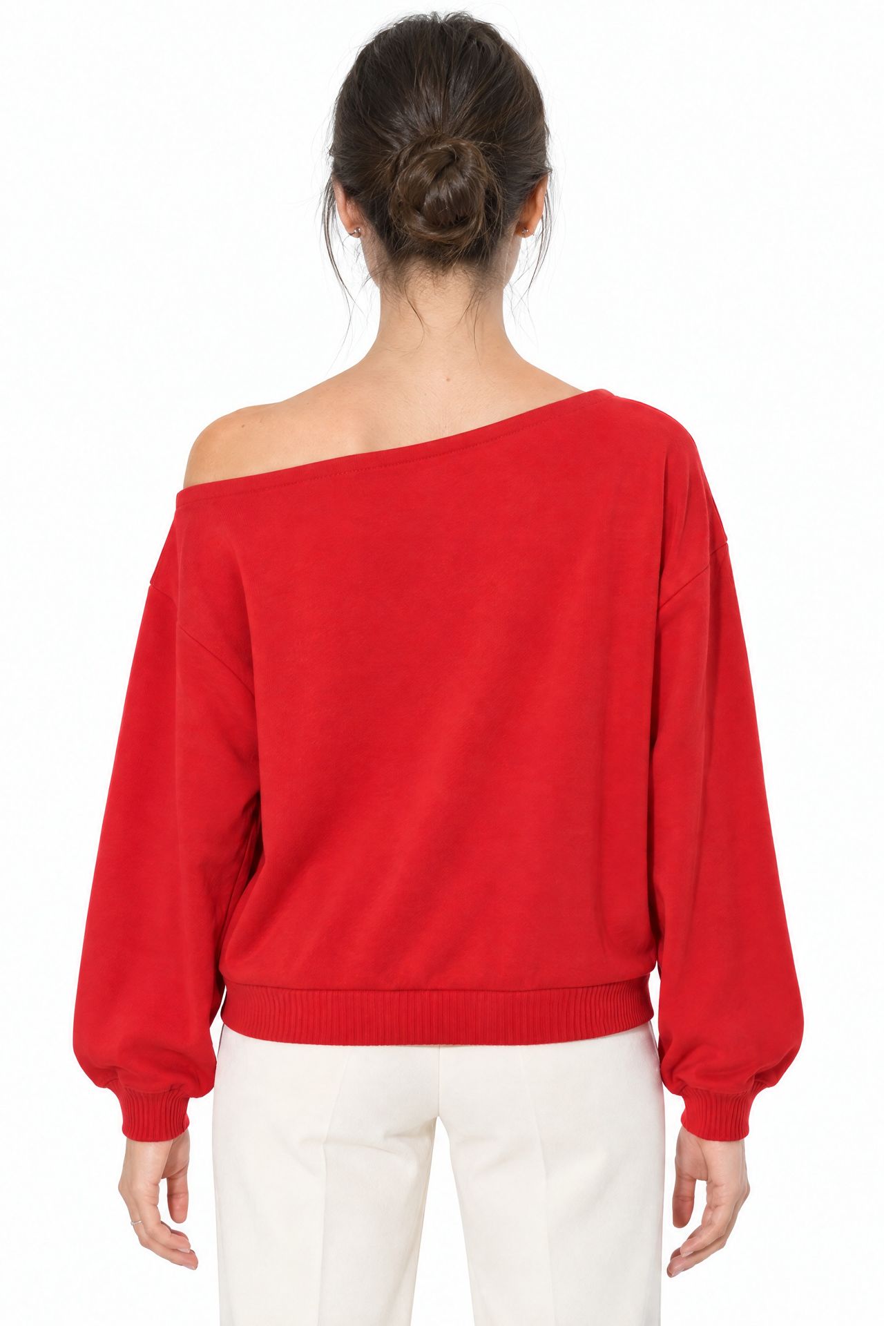 BUSEM Women's Crew Neck Fleece Sweatshirt 2