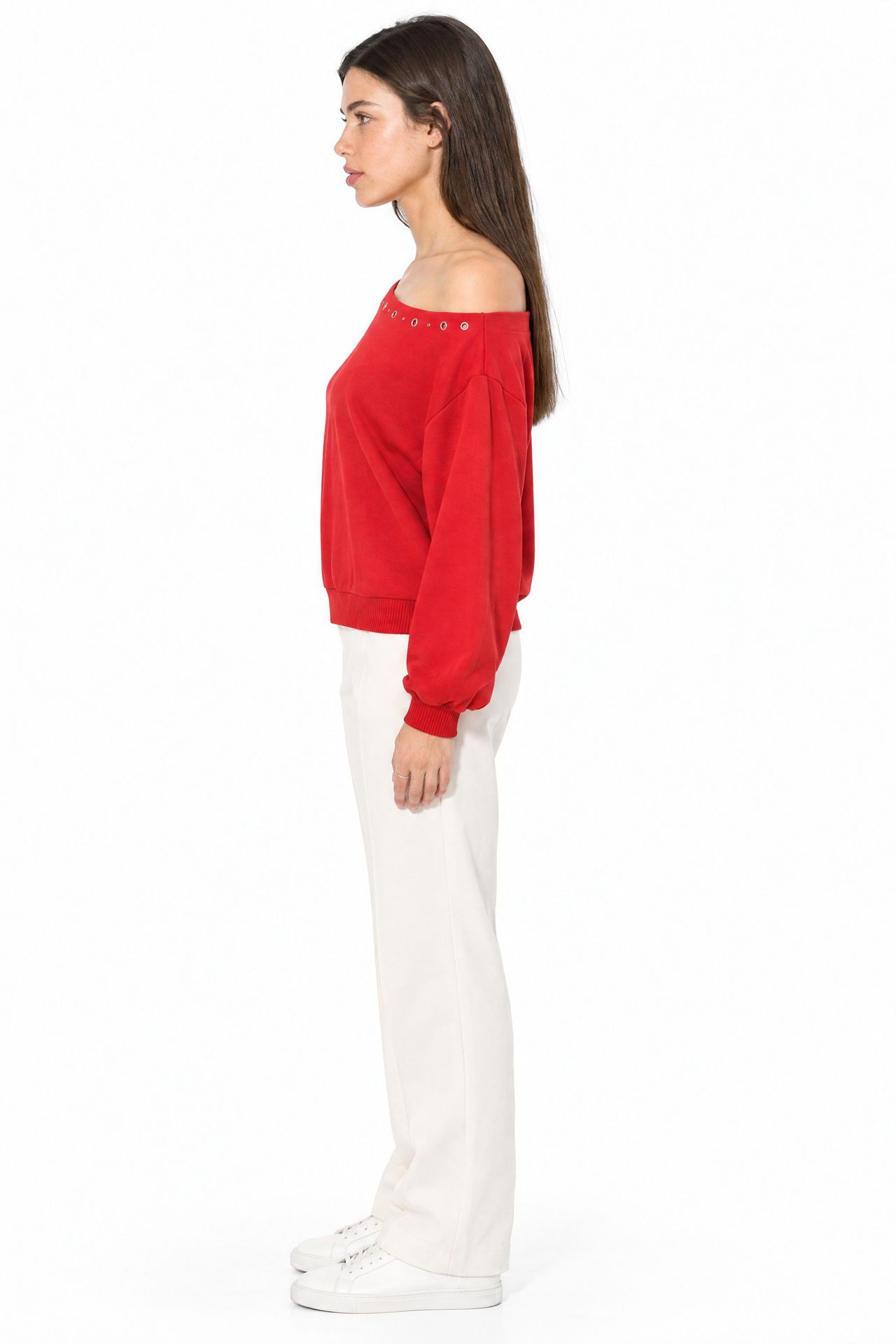 BUSEM Women's Crew Neck Fleece Sweatshirt 3