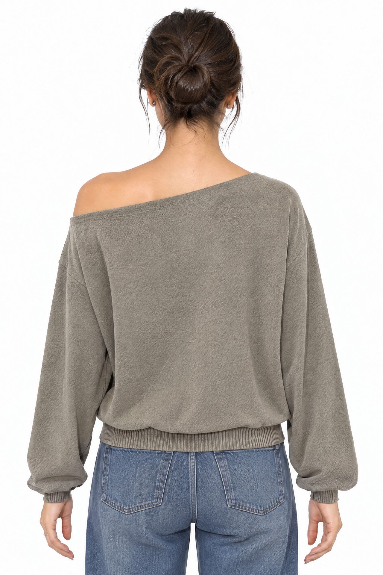 BUSEM Kadın Bisiklet Yaka Polar Sweatshirt 2