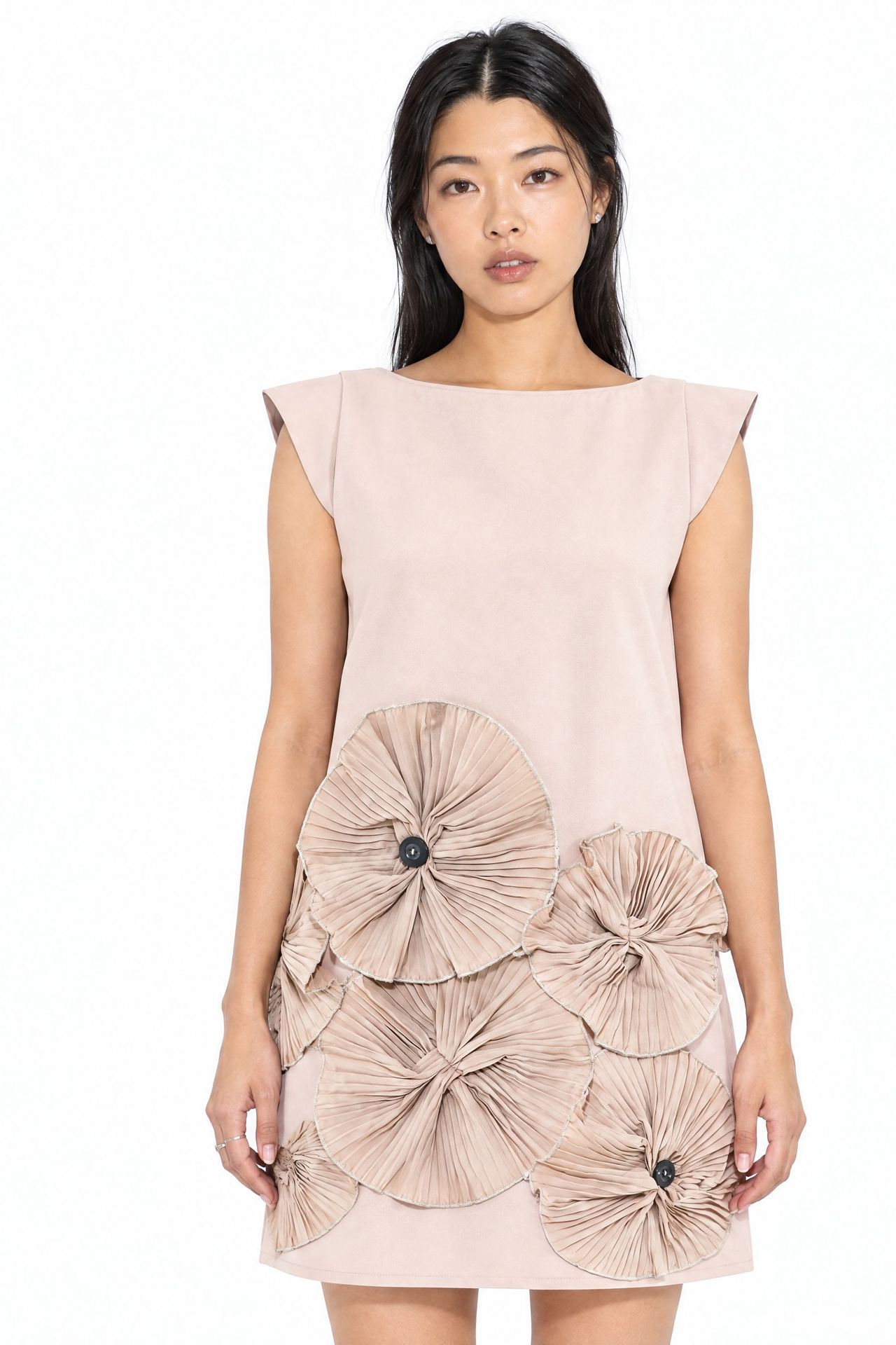 MSN Embroidered Strapless Mini Dress 1