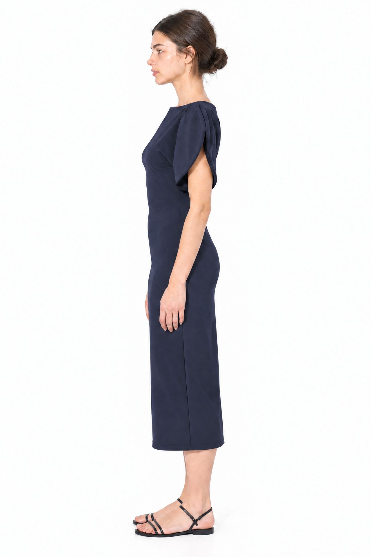 BUSEM Women's Crew Neck Midi Dress 3
