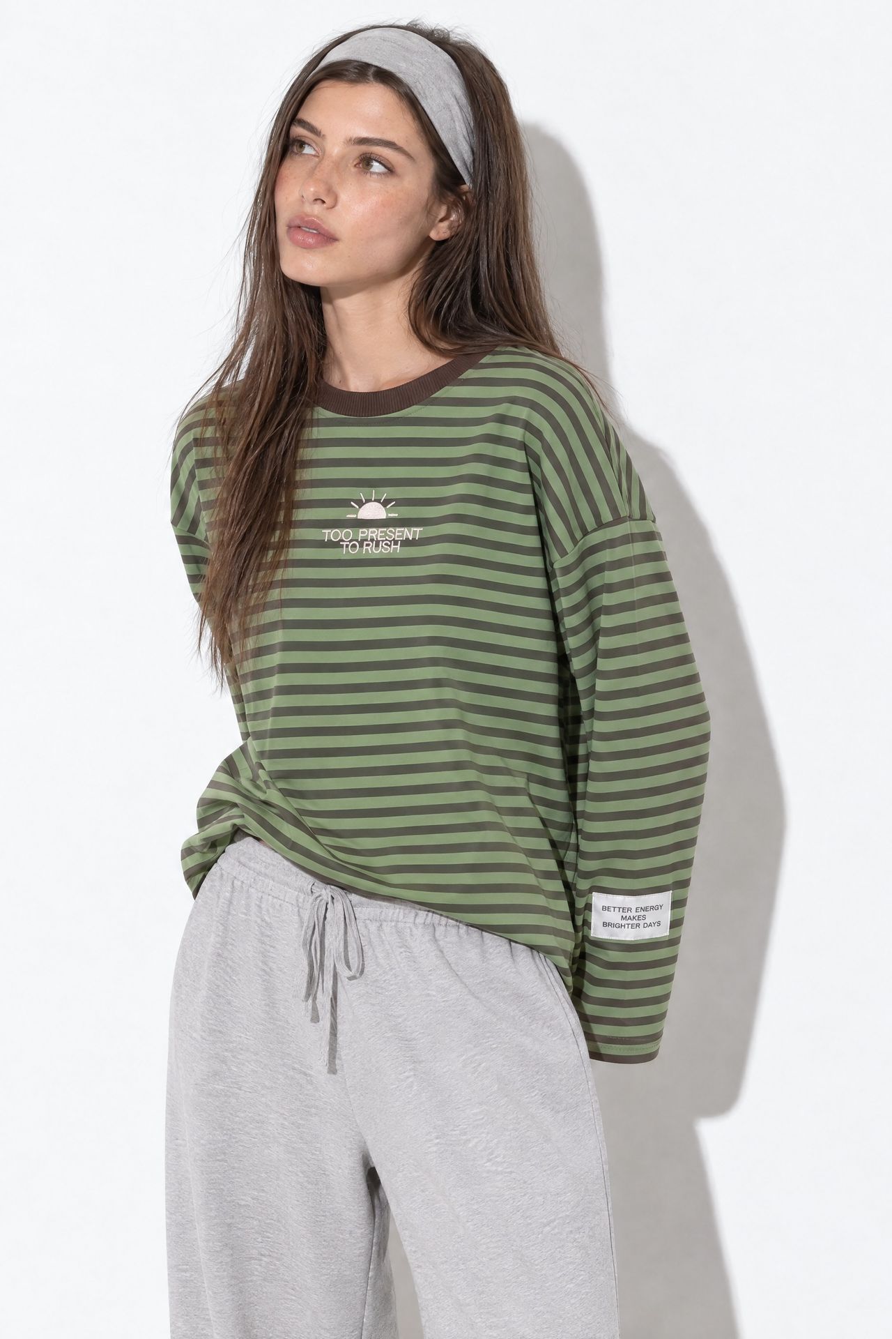 Çizgili Sweatshirt 3