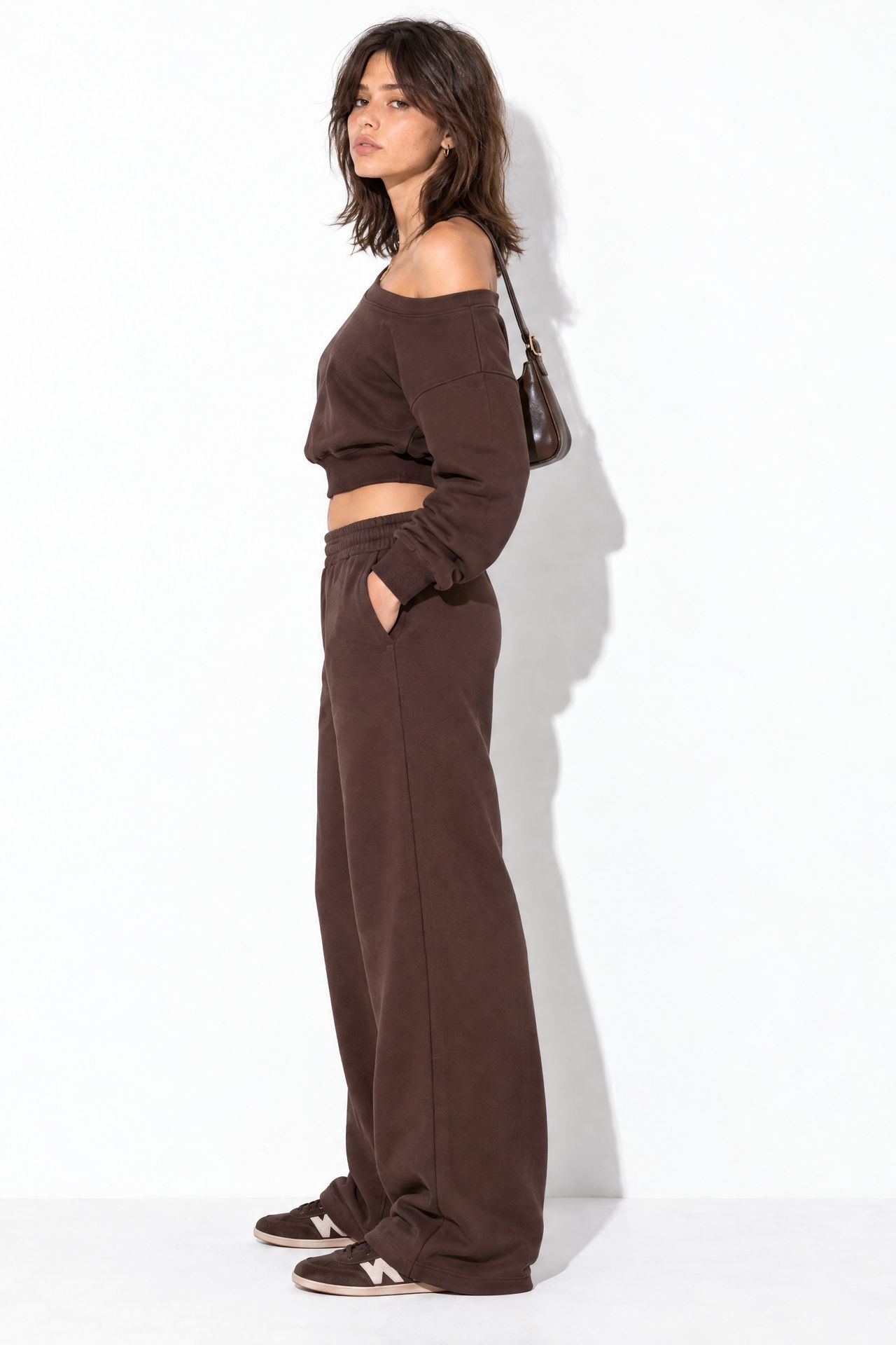 Mid-Waist Straight Leg Sweatpants 3
