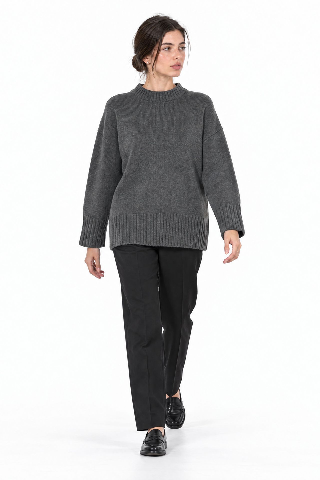 VIORNA Bisiklet Yaka Sweatshirt 1