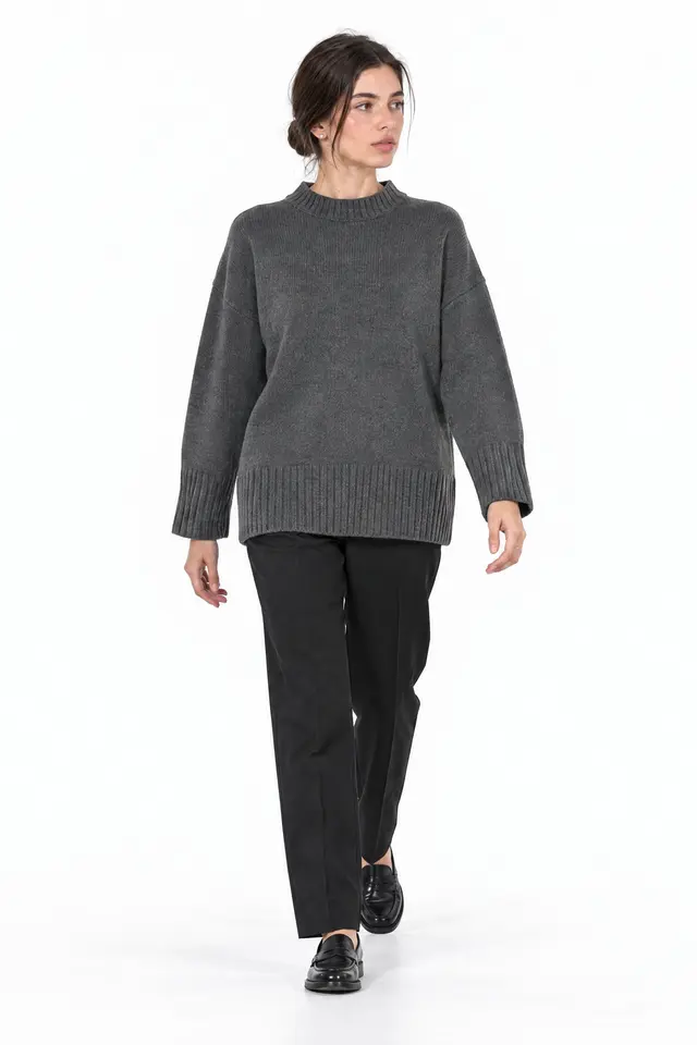 VIORNA Bisiklet Yaka Sweatshirt