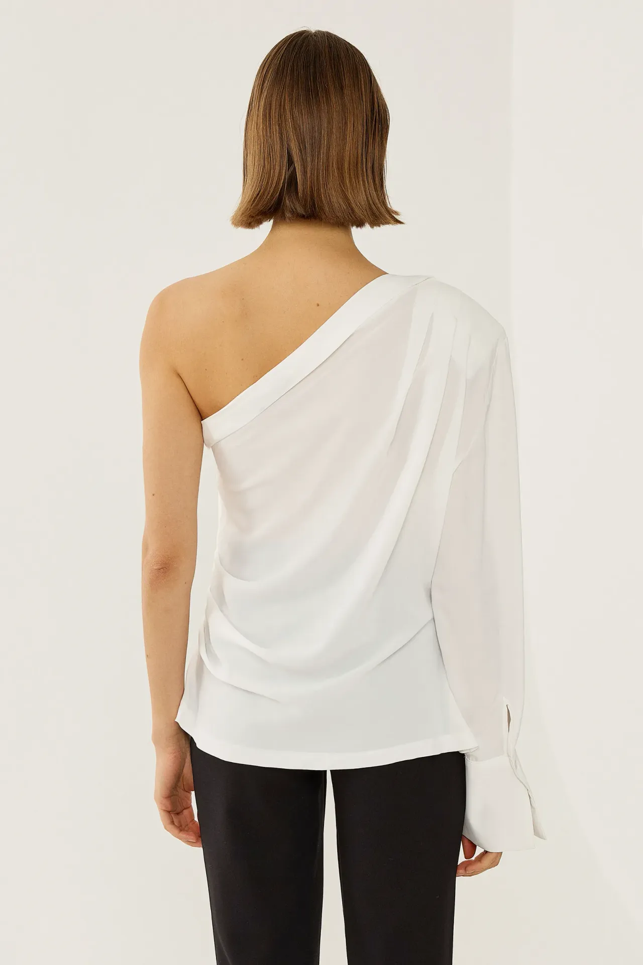 Single Arm Drape Blouse