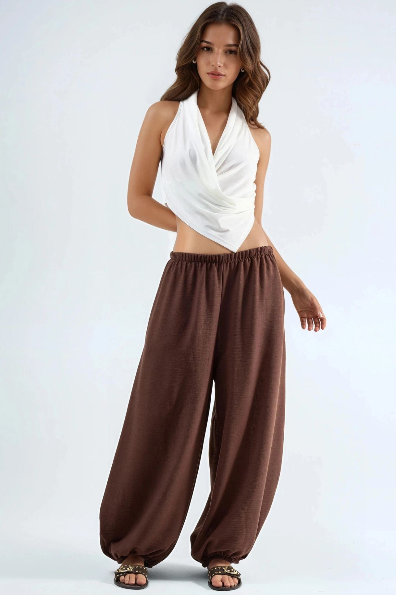 BUSEM Baggy Fit Pull-On Pants 3