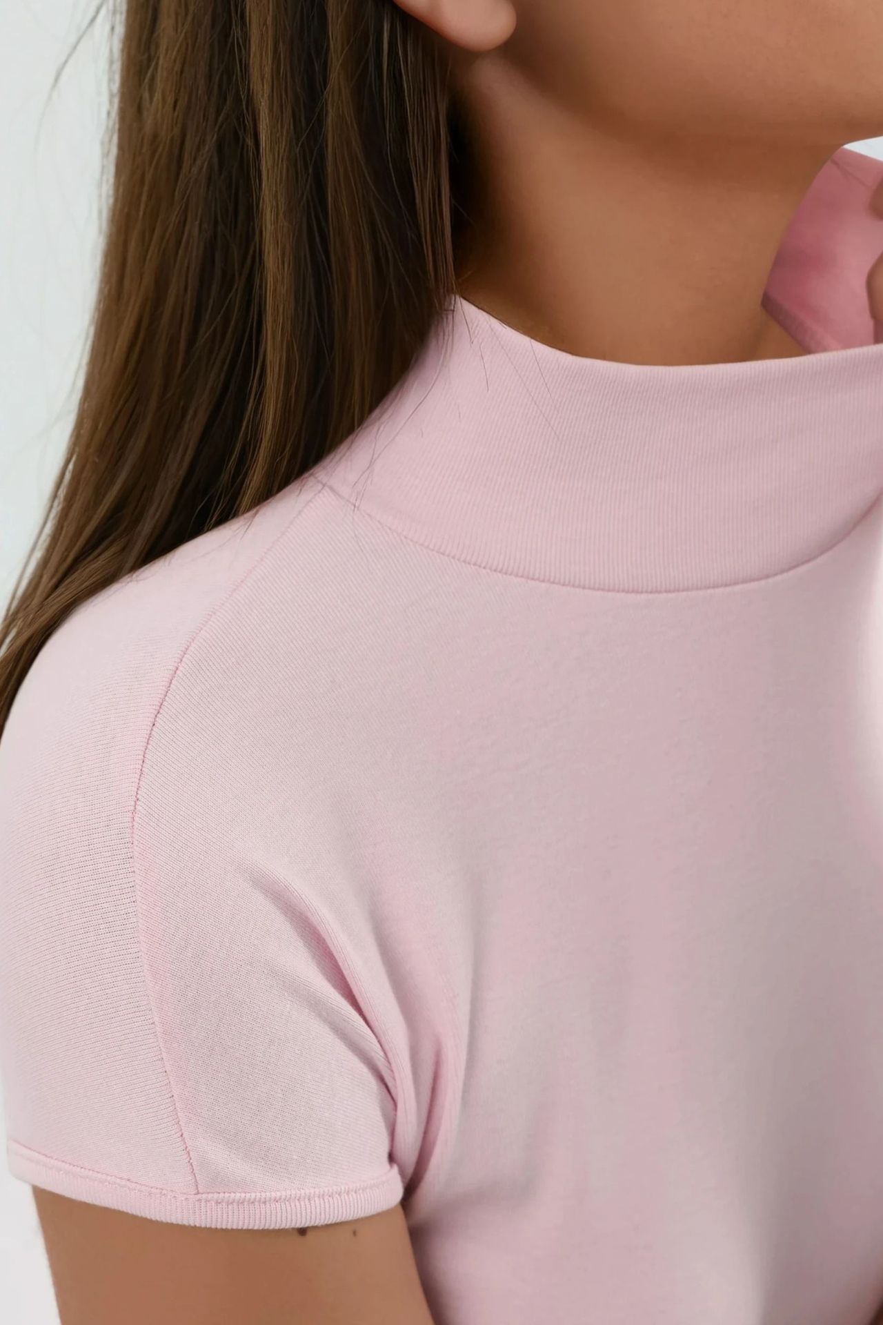 BUSEM Fitted Half Turtleneck Cotton Blouse 5