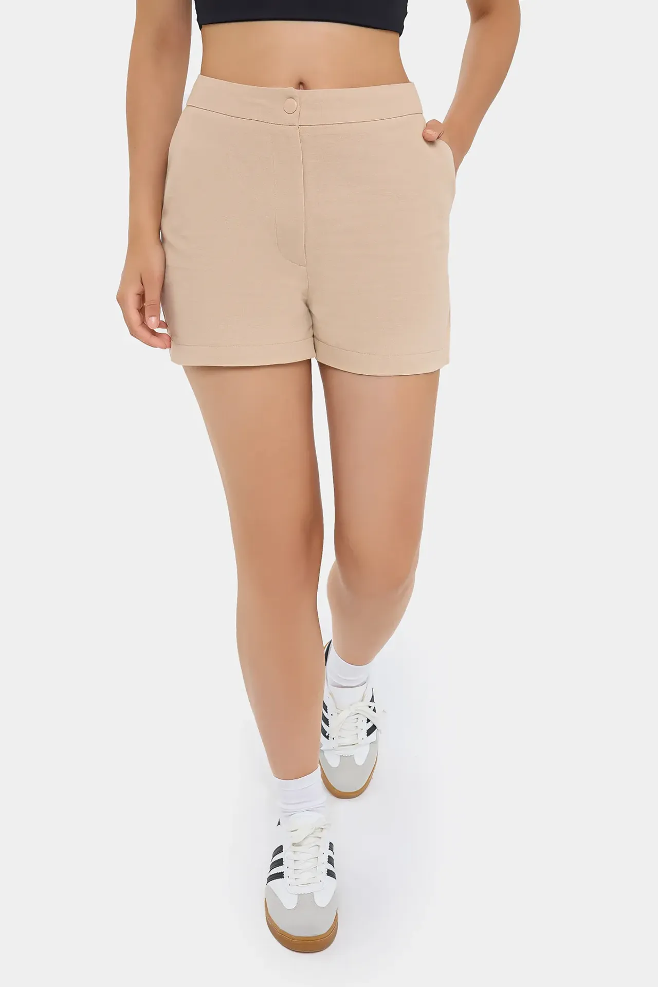 Buttoned Bermuda Shorts