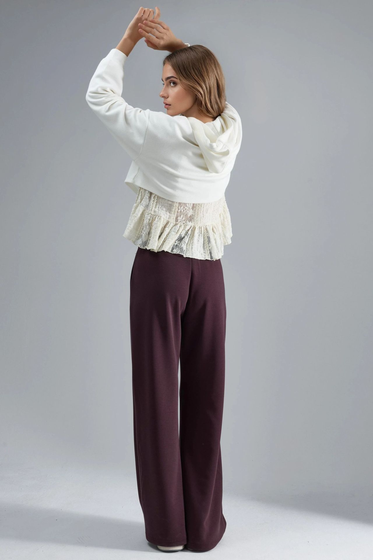 BUSEM Mid Waist Wide Leg Modal Pants 6