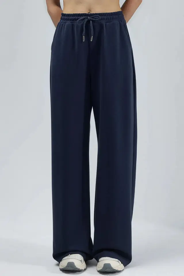 BUSEM Mid Waist Wide Leg Modal Pants