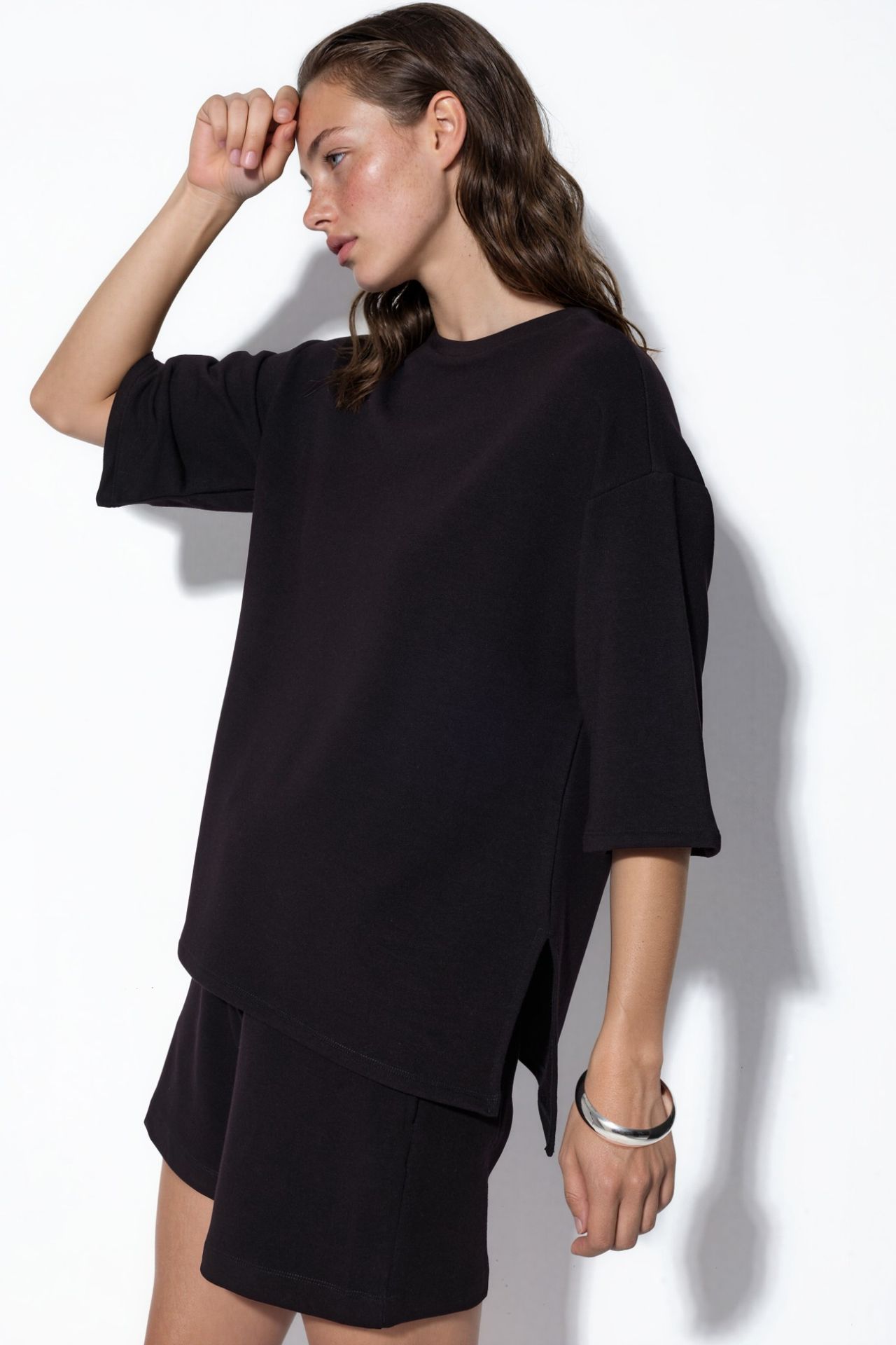 BUSEM Women's Loose-fit Crew Neck T-shirt