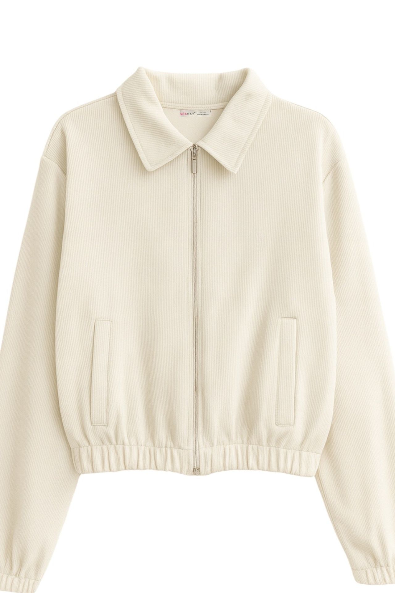 MIXRAY Relaxed Fit Zipper Jacket with Pockets 5