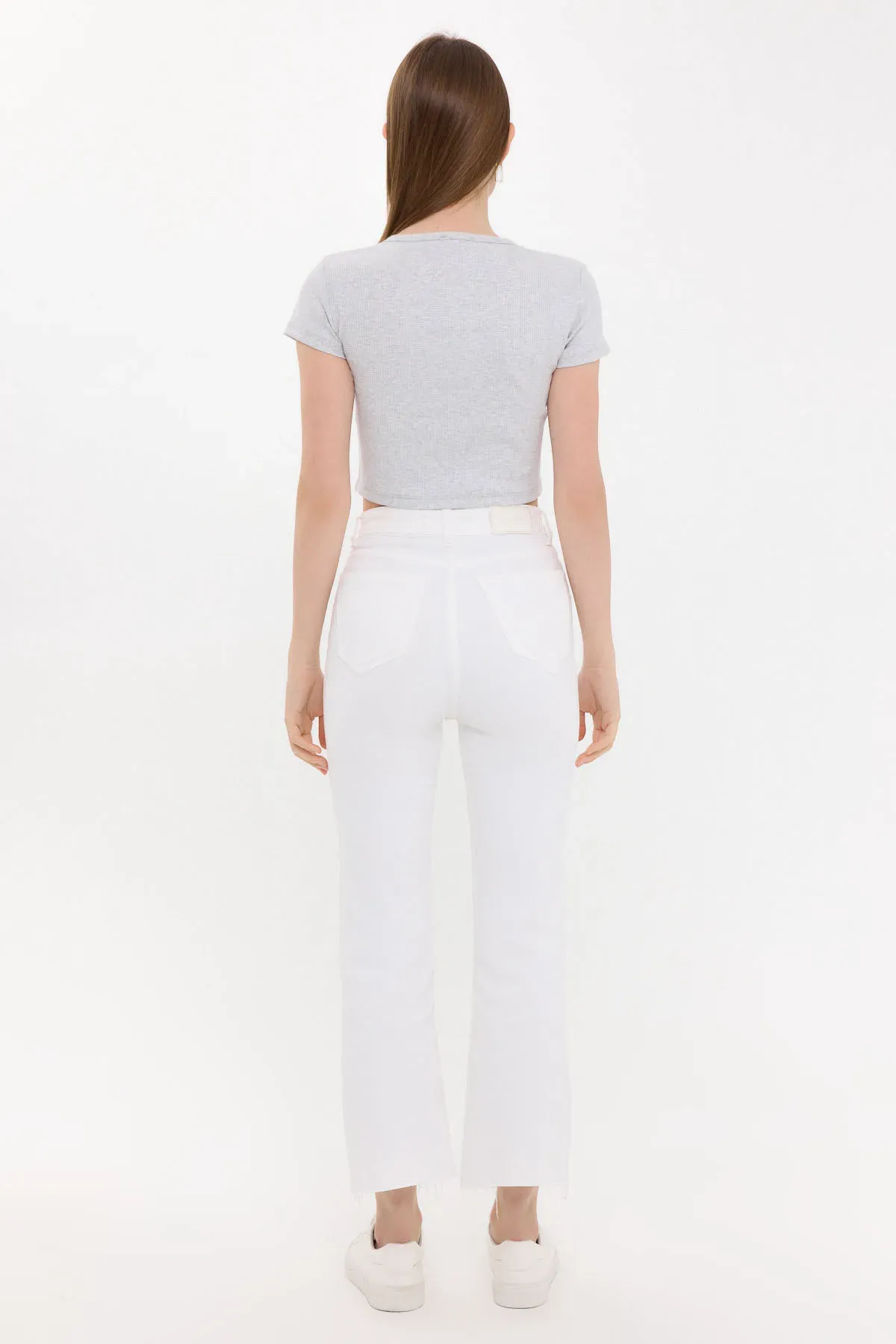 Buttoned Short Sleeve Round Neck T-Shirt 5
