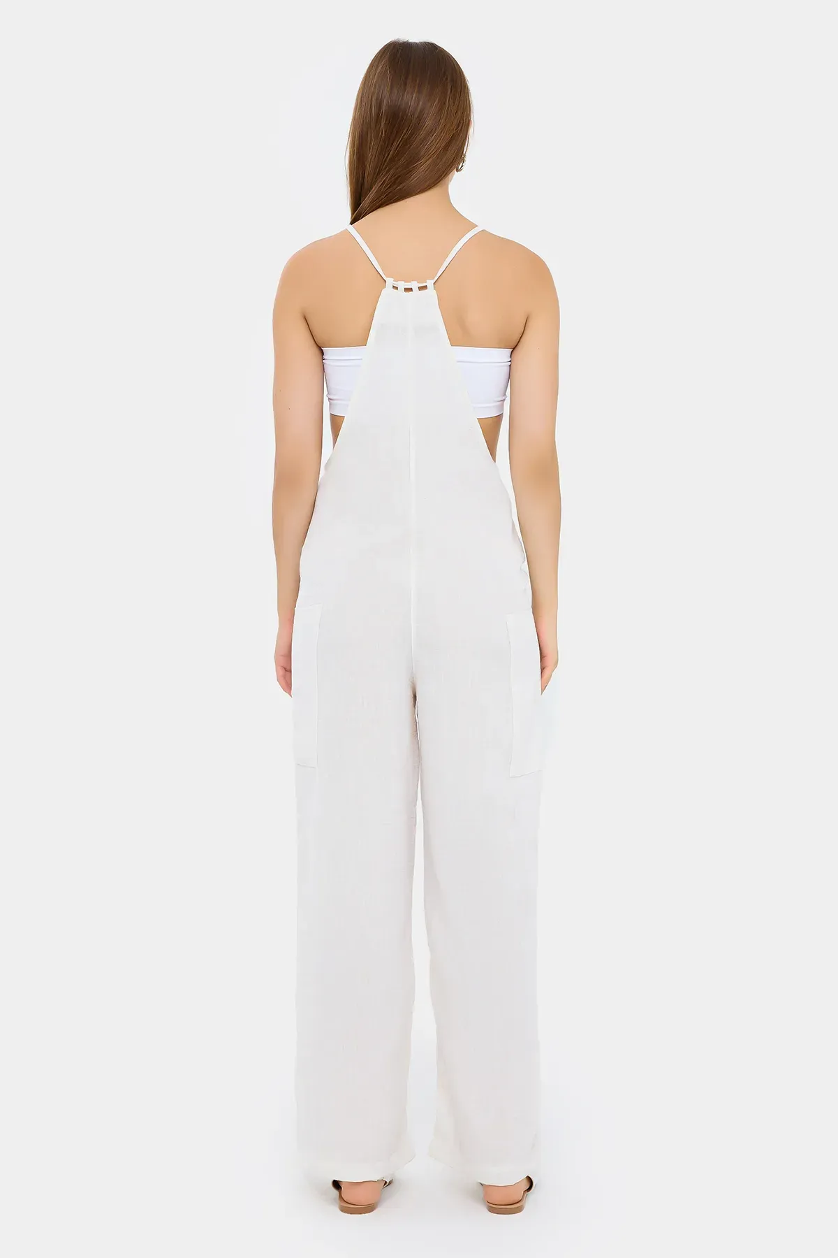 Wide-Leg Jumpsuit with Tie Detail 4