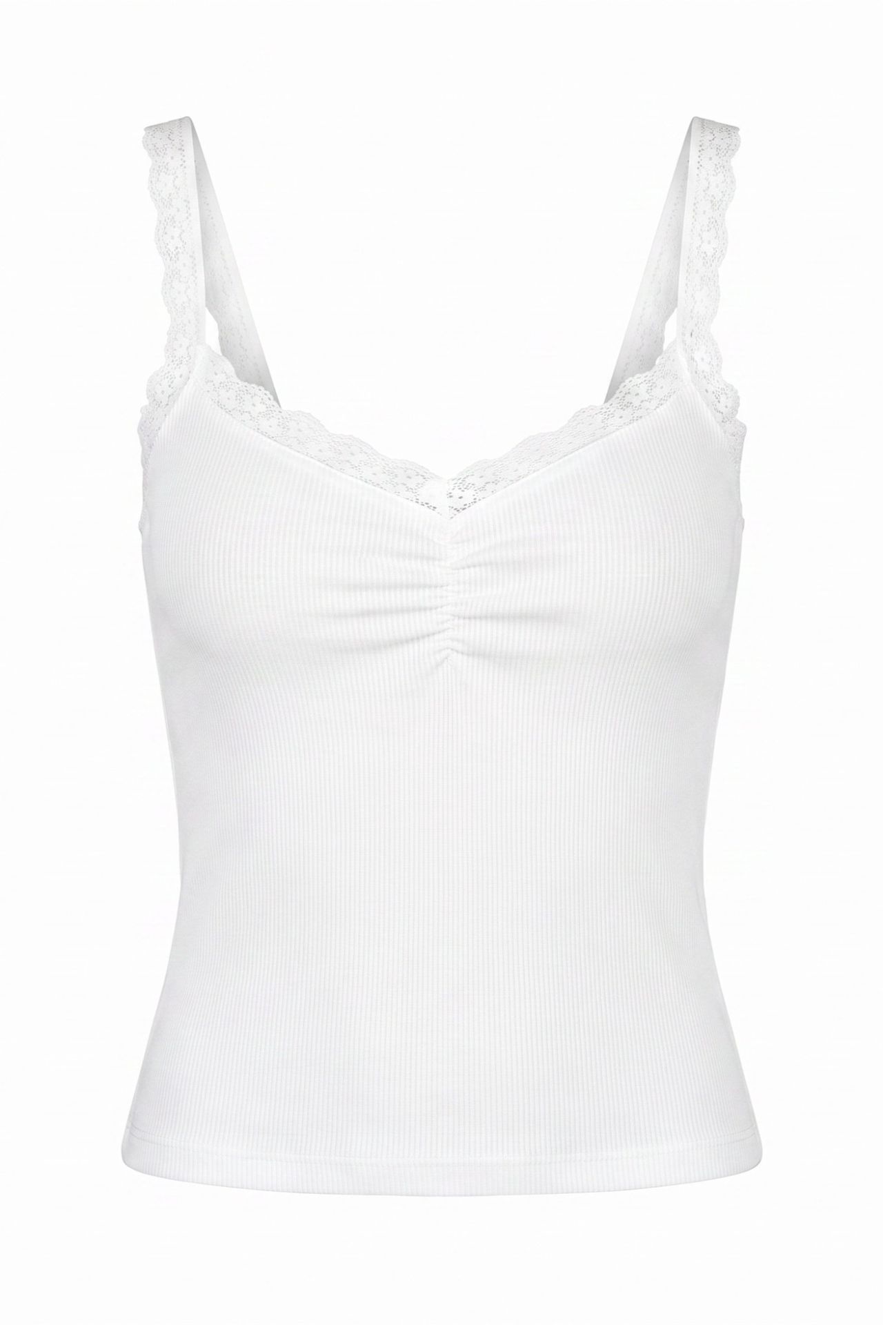 V-Neck Lace Detailed Tank Top 1
